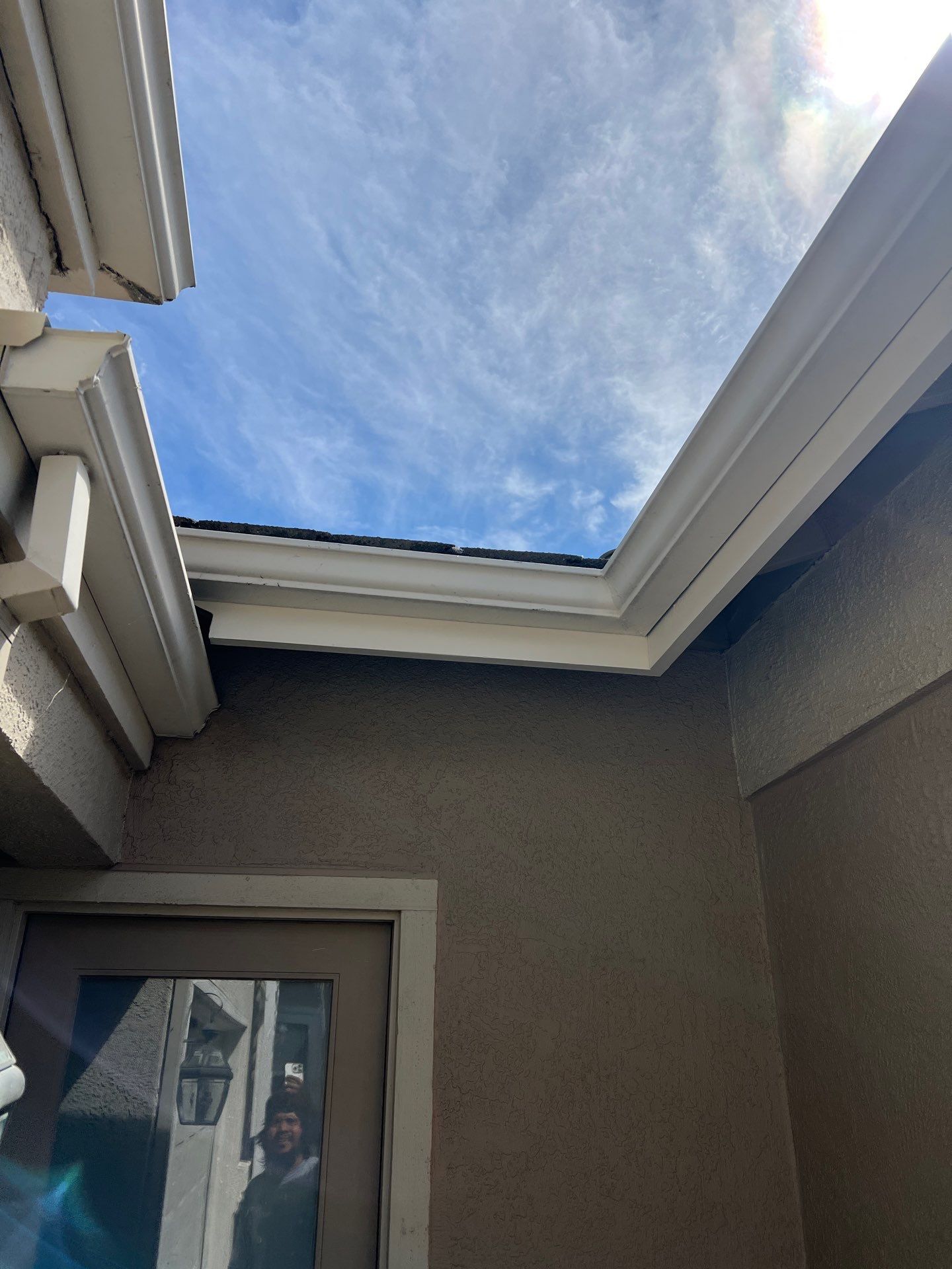 Seamless White Aluminum Gutter Installation and Fascia Maintenance in Vacaville by  H4H Remodeling and Repairs Inc.