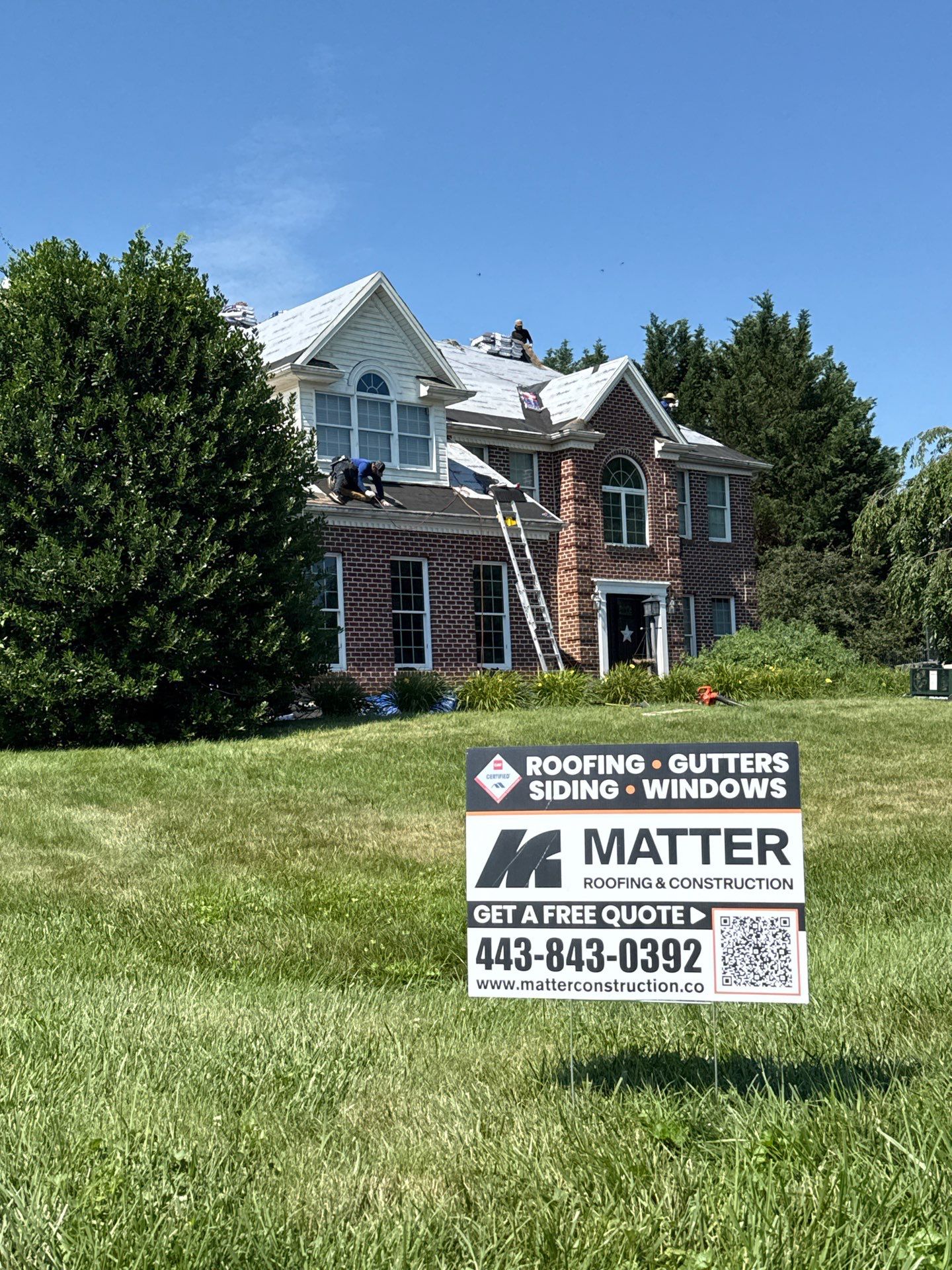 Residential Roofing Installation using GAF Timberline HDZ by Matter Roofing & Construction
