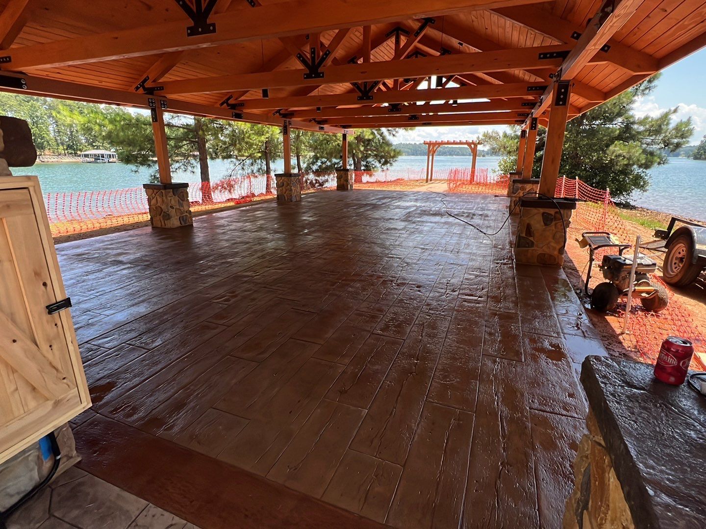 Stamped Concrete Pavilion Slab by Xtreme Concrete Services