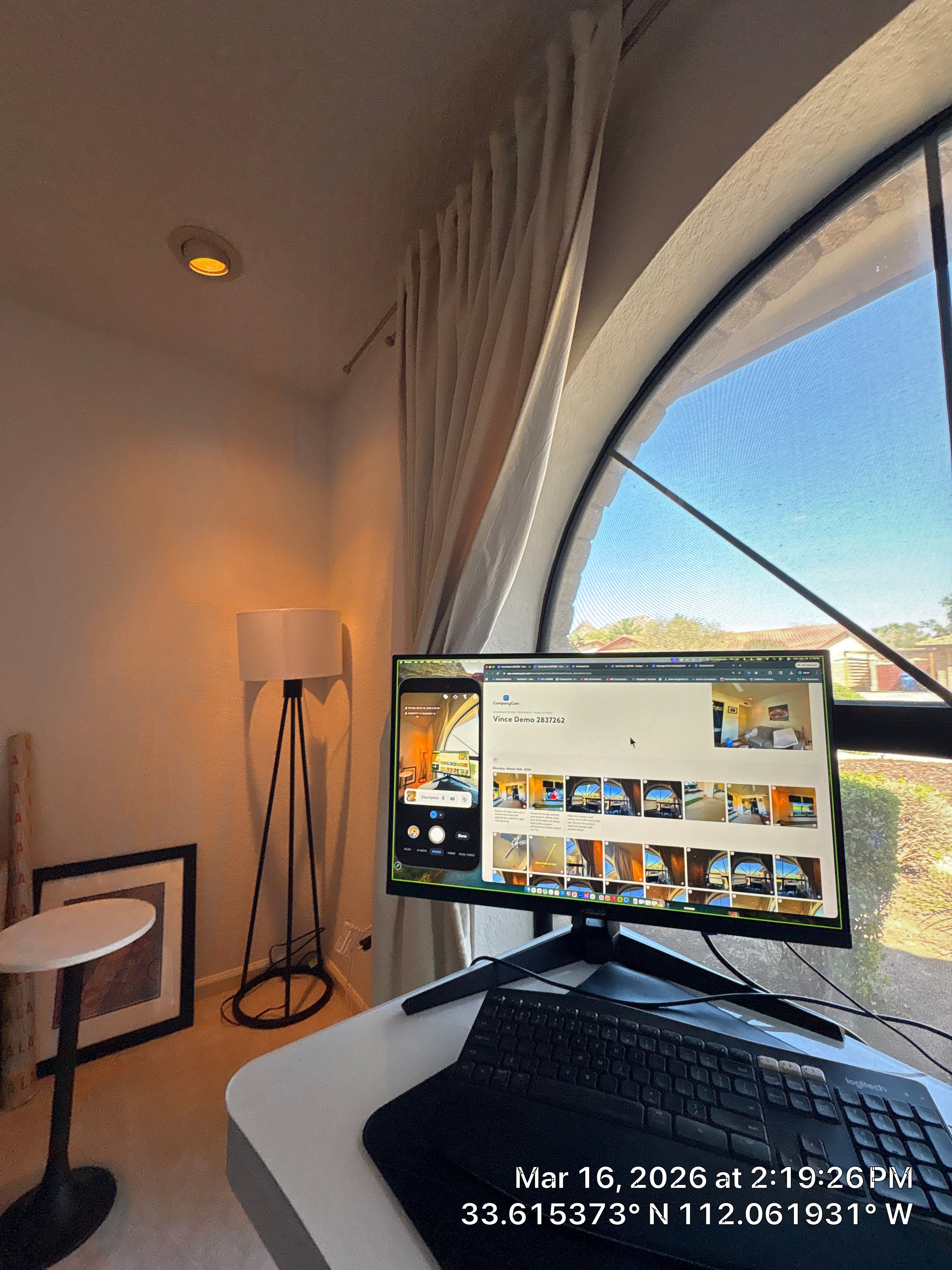 Home Office Setup and Living Area Refresh in Phoenix by CompanyCam Sales Demo
