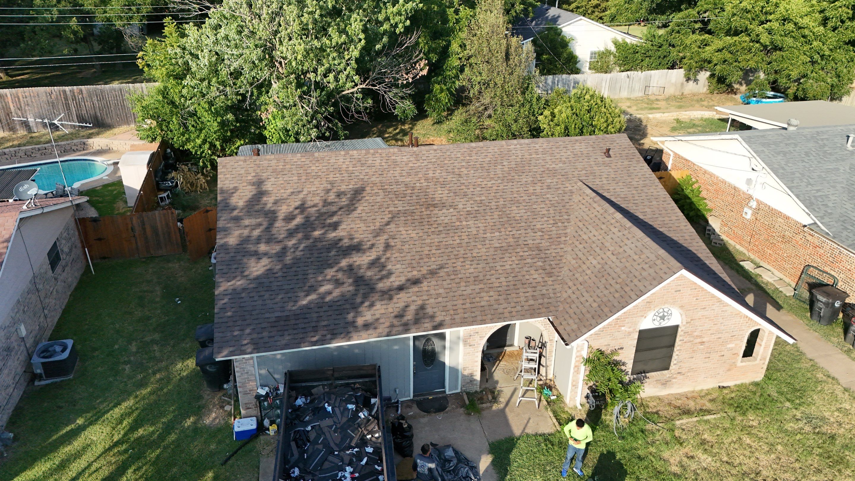 Cleburne Full Roof Replacement with Tamko Titan Rustic Slate Shingles by Armor Roofing | Exteriors