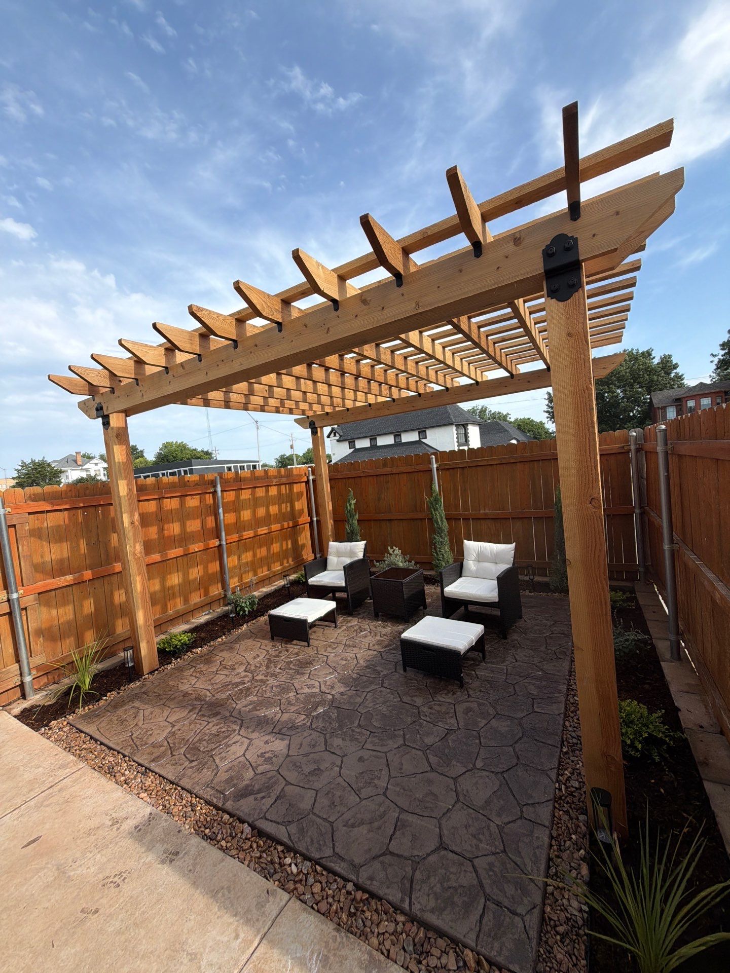 Outdoor Living Area by Clays Services Inc