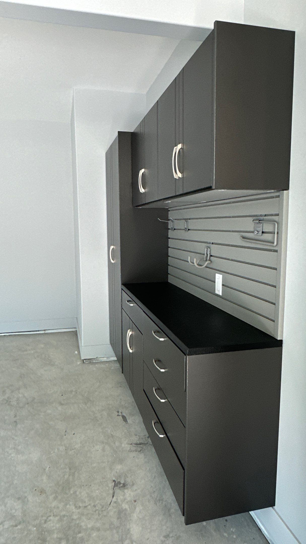 Ladd M. went with pewter powder on his garage cabinets by Banner Garage