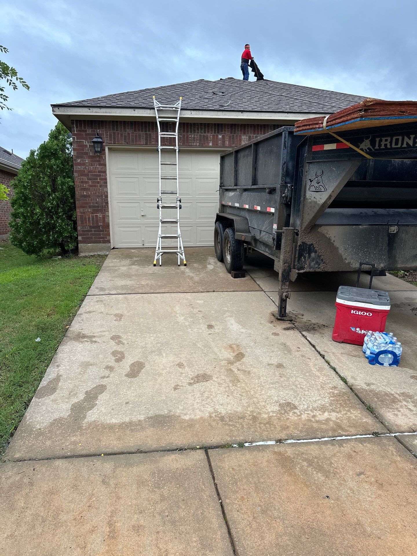 Project in Little Elm by Zeus Exteriors