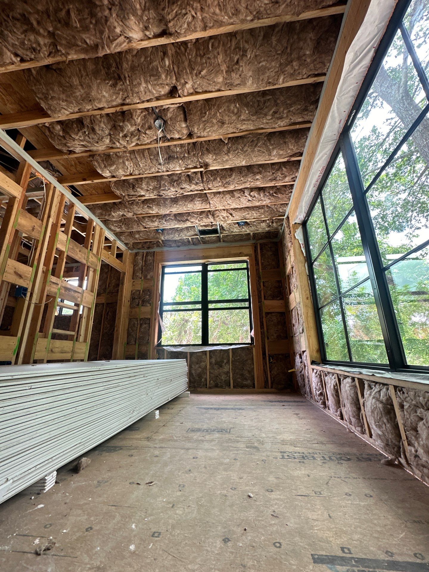 Full install on this new beautiful custom home in Dallas by Apex Insulation Solutions