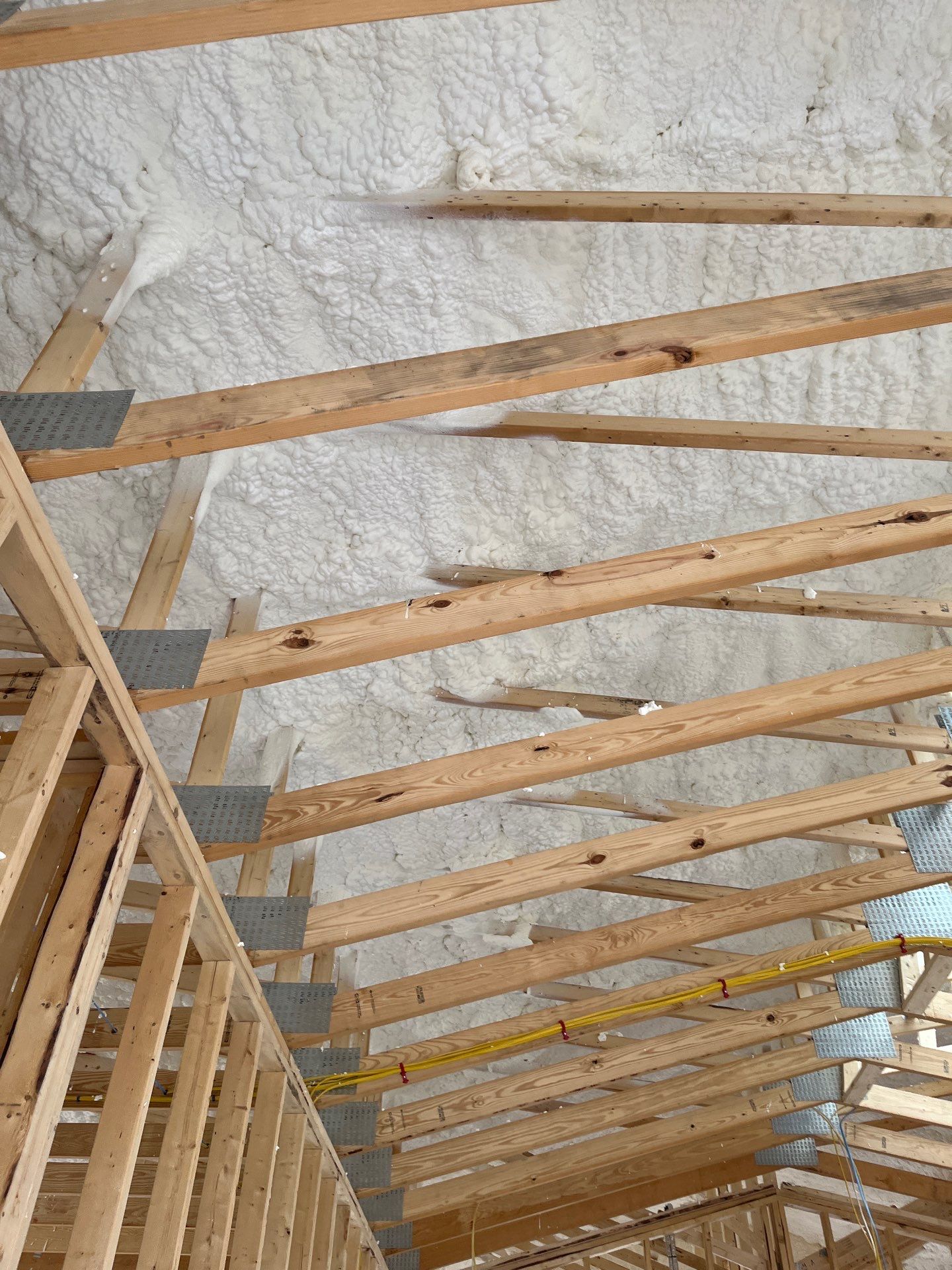 New Construction using open cell spray foam by NYS Foam & Energy
