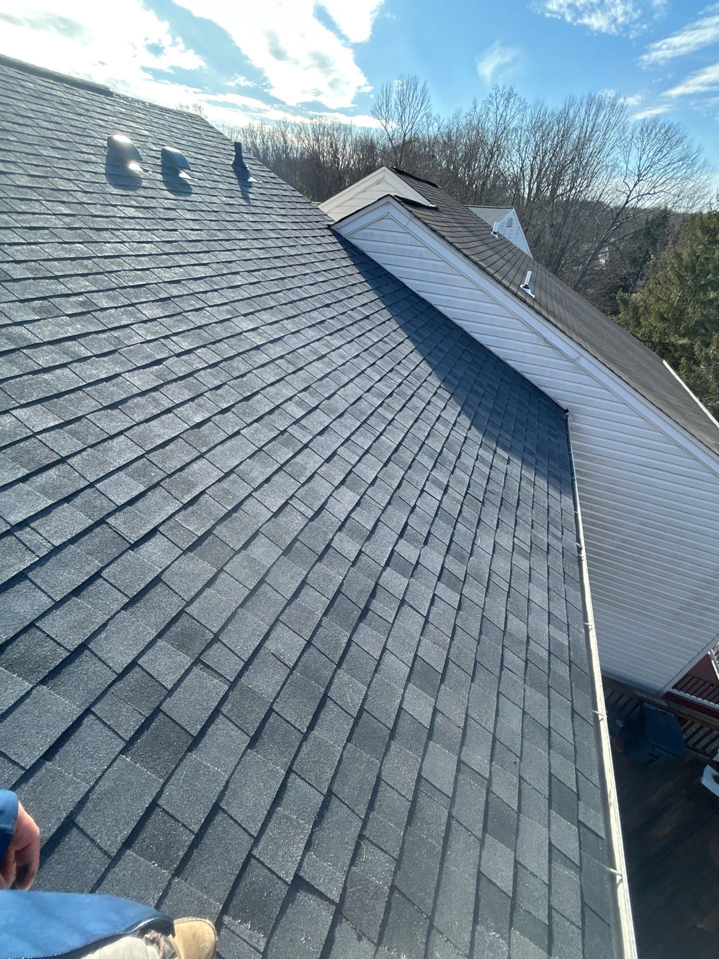 Burke: Residential Roof Replacement with CertainTeed Landmark Pro in Max Def Moire Black by RM Banning, Inc.
