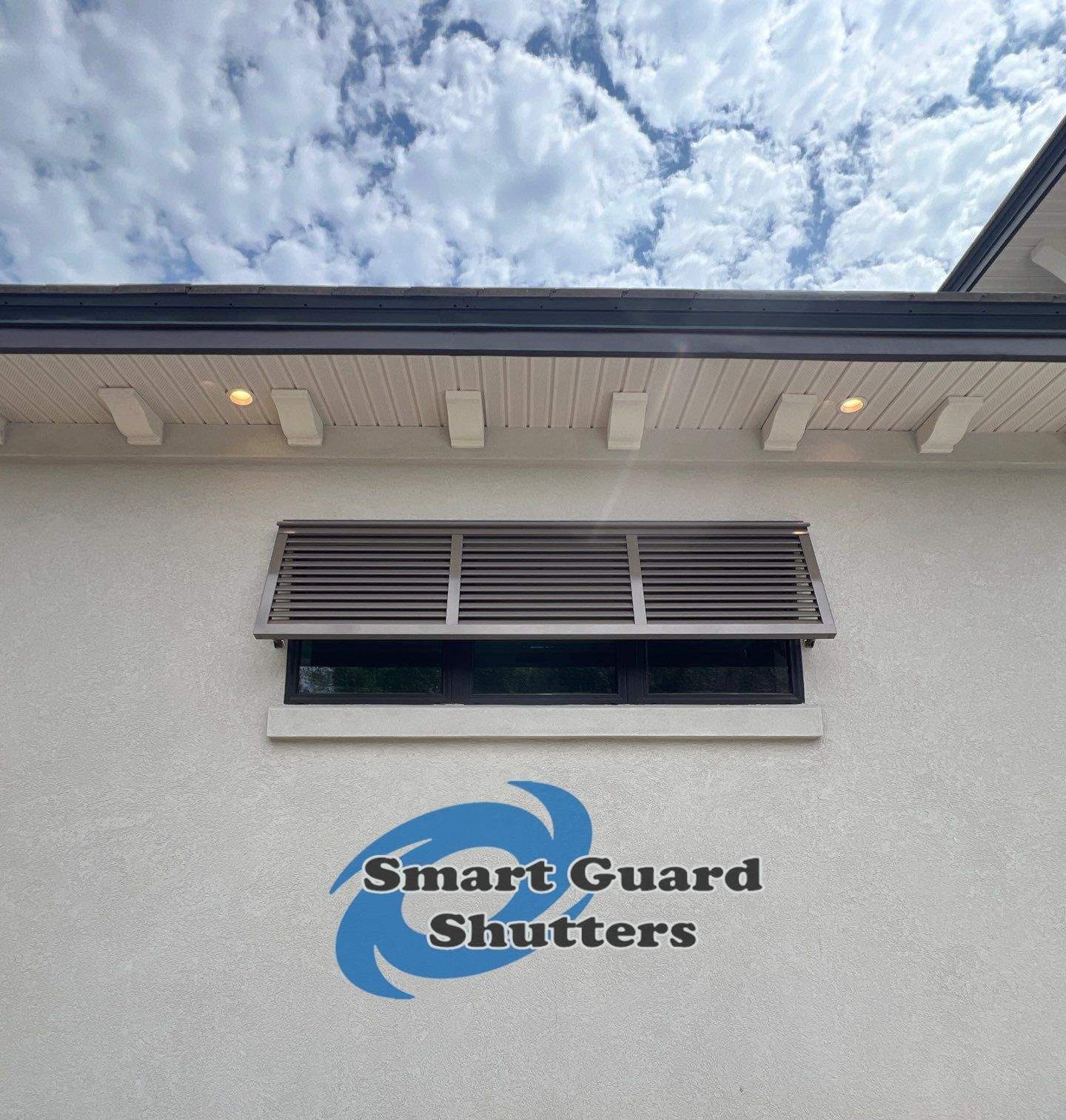 Decorative Bahamas in Beige Grey by Smart Guard Shutters