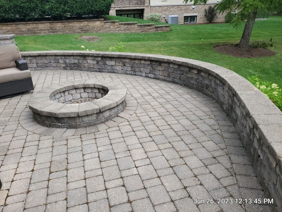 Brick paver clean, sand and seal.  using Surebond SB-1300 by Northern Power Washing LLC.