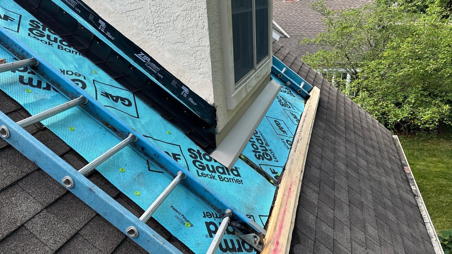 Residential Roofing Installation using Timberline HDZ Shingles - Weathered Wood by RoofX 