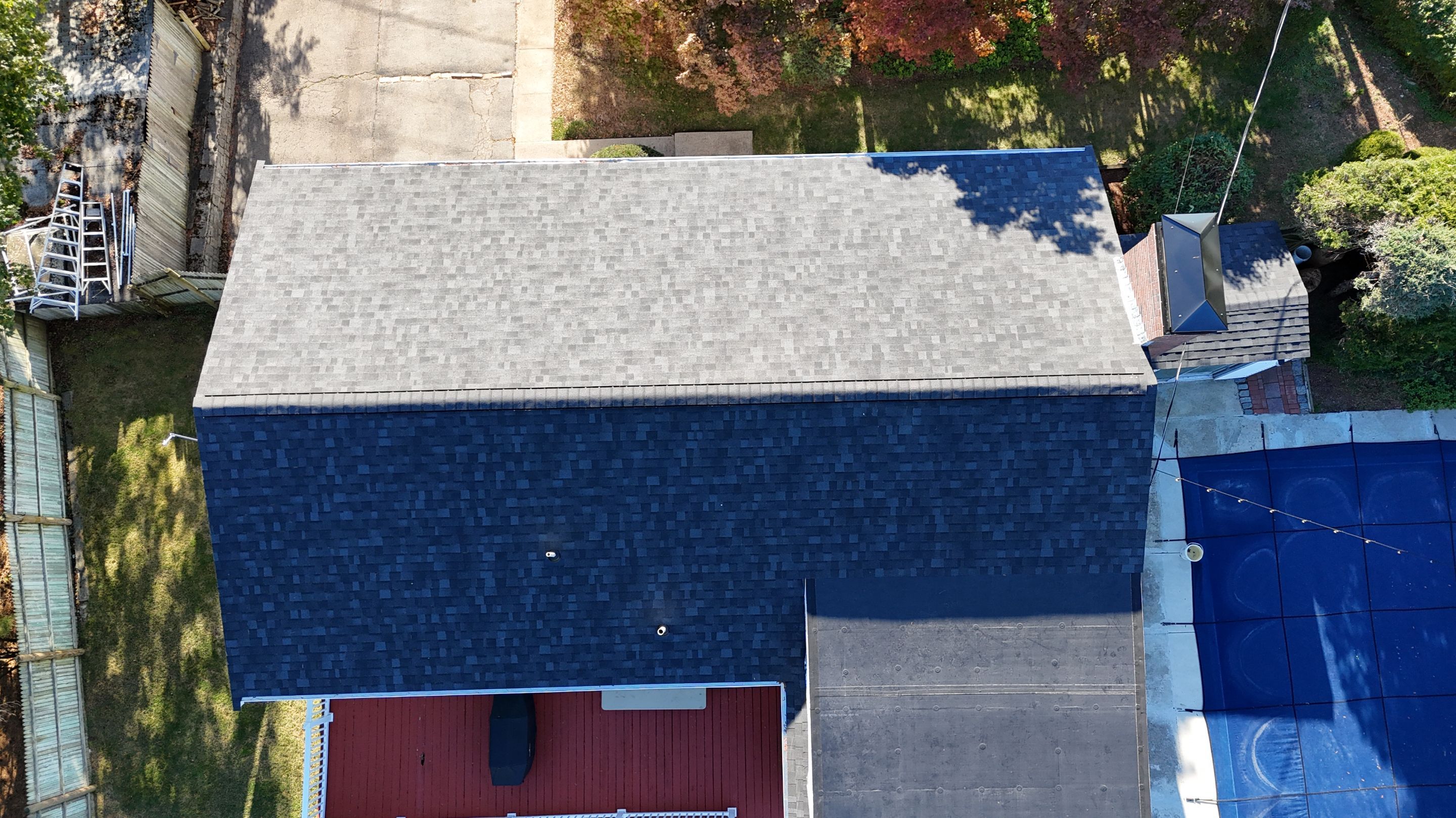 Full Roof Replacement, Rafter Repair & Gutter Upgrade in Norwood, MA – Owens Corning Duration, Onyx Black by JOHNNYS PRO