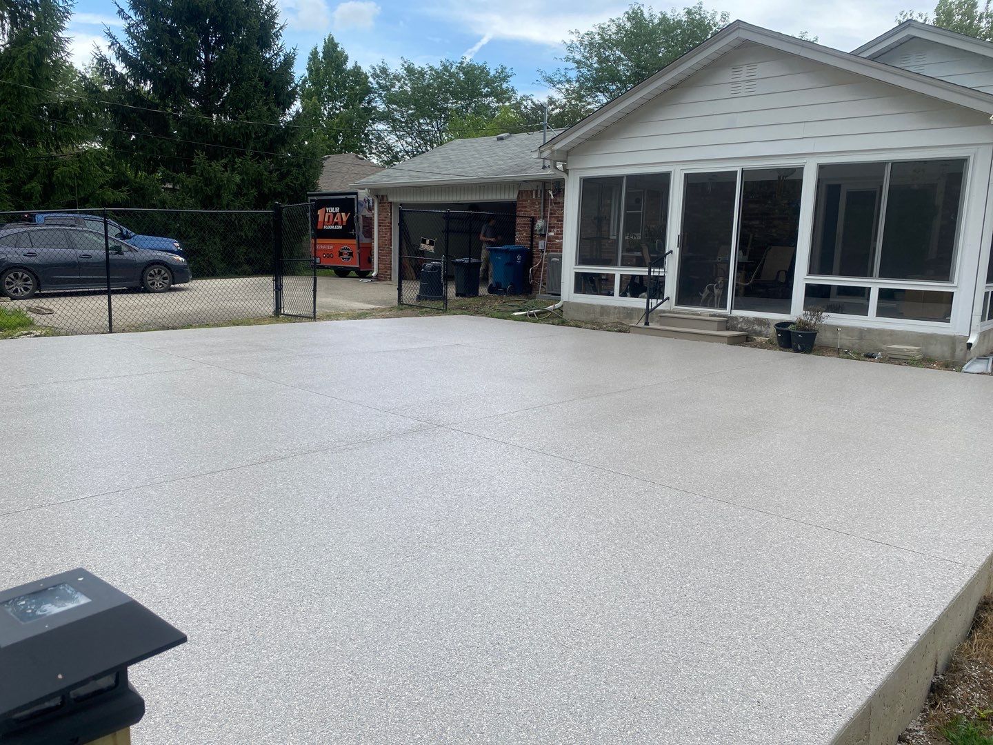 Patio Installation using Fieldstone by Your1DayFloor.com