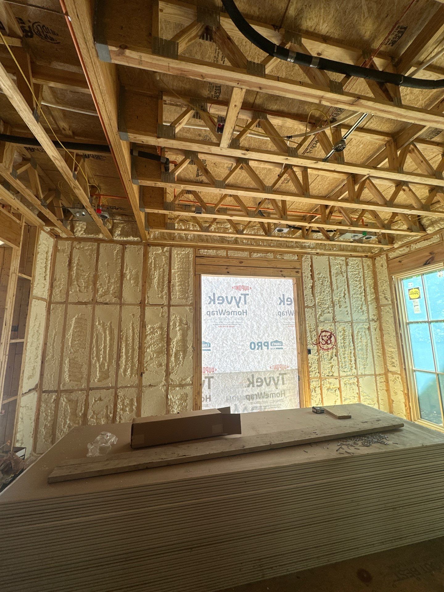 Full encapsulation open cell foam Dallas TX by Apex Insulation Solutions