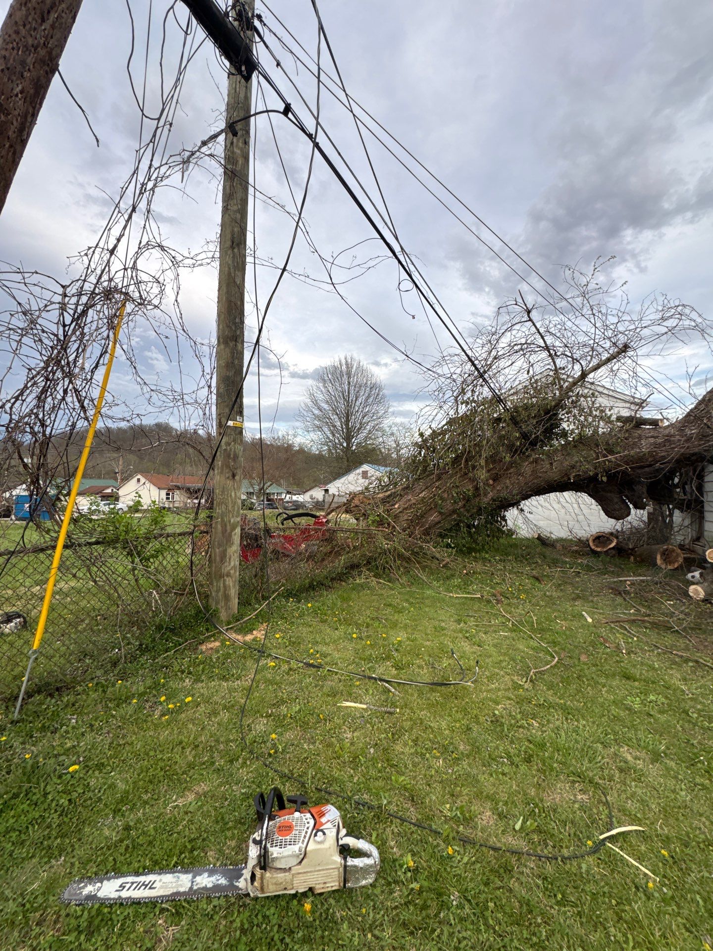 Project in Nitro, WV Rotator Crane Lifts Tree Off House | Nitro WV • One Wrong Move Job | Rotator Crane Tree Removal • Heavy Rescue Tree Job | Nitro WV • Extreme Tree Removal Over Home | Nitro WV by Jones Empire LLC