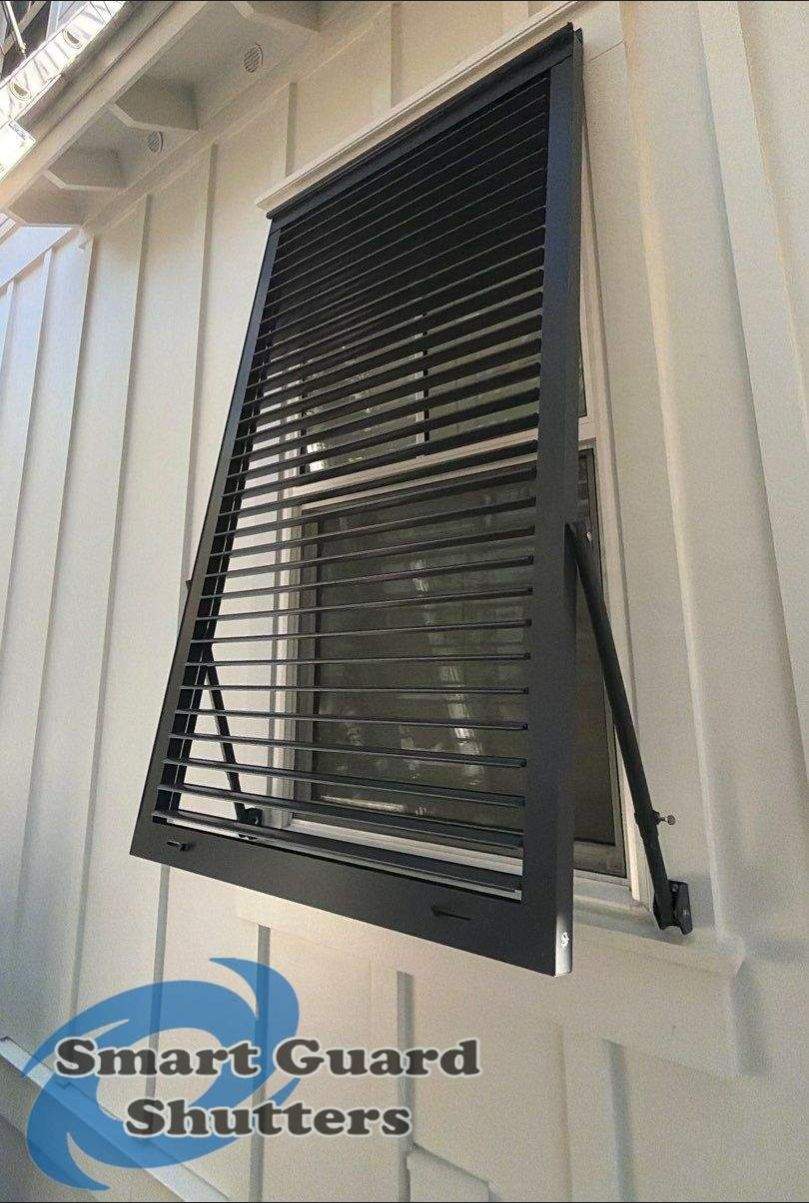 Impact Bahamas in Matte Anthracite Grey by Smart Guard Shutters