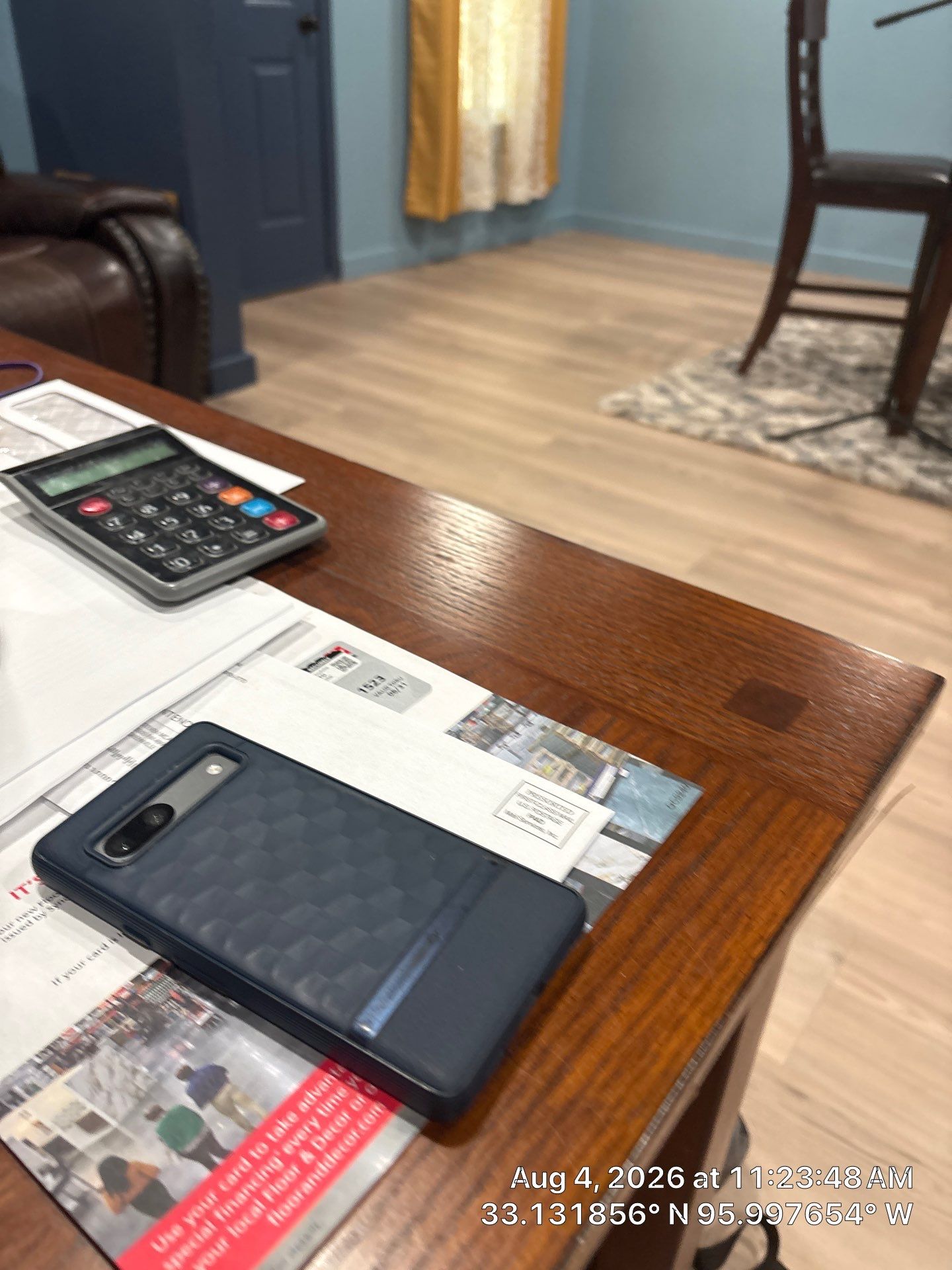 Home Office Transformation with Light Wood Grain Vinyl Plank Flooring in Campbell by CompanyCam Sales Demo
