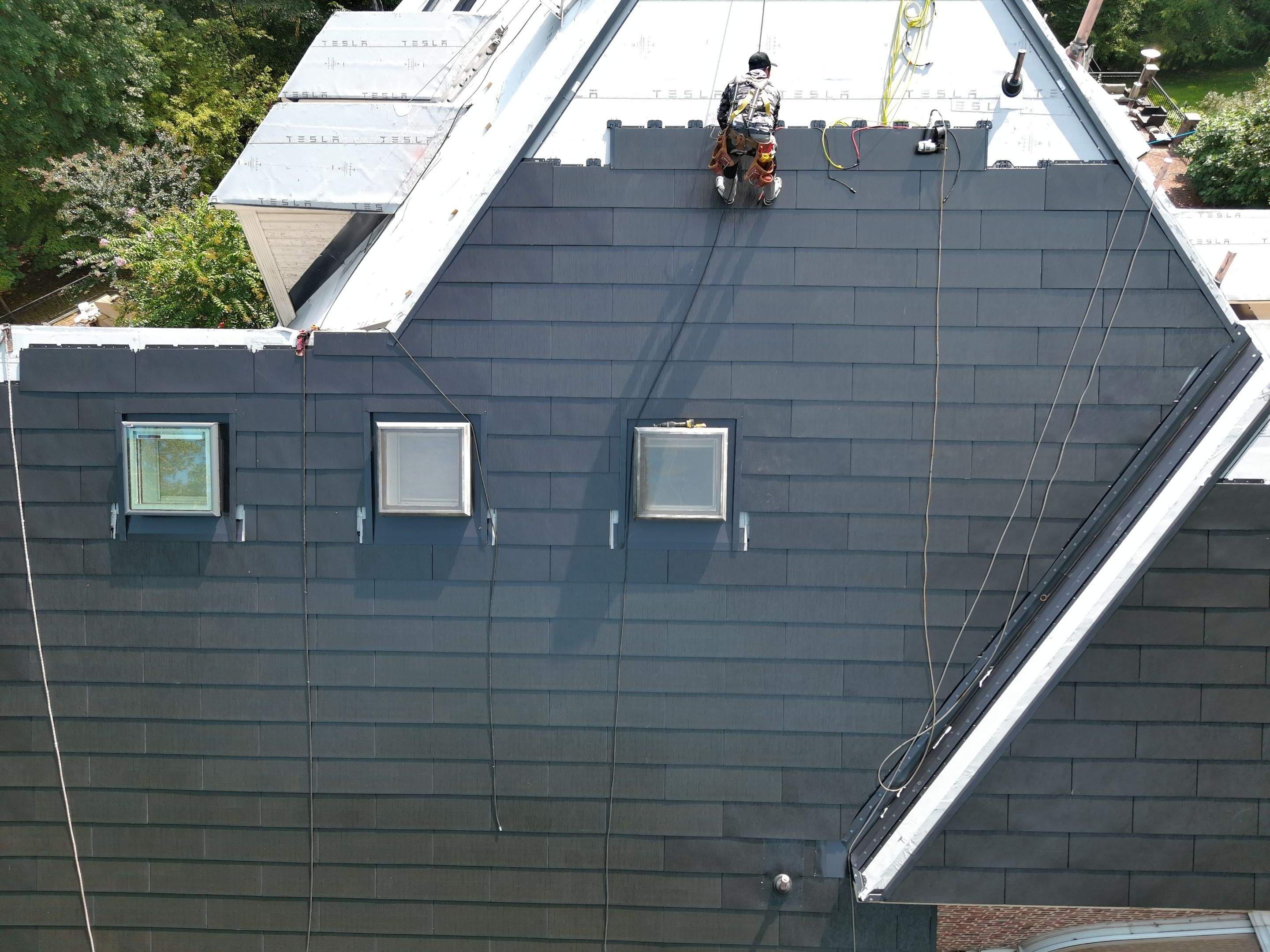 Extravagant Tesla Solar Roof in Maryland by American Home Contractors