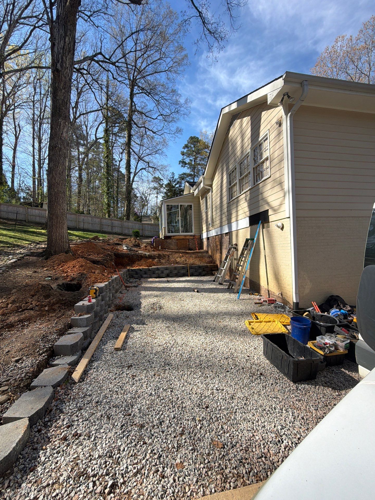 New Deck Construction & Site Improvements by Billy Weatherspoon Contractor