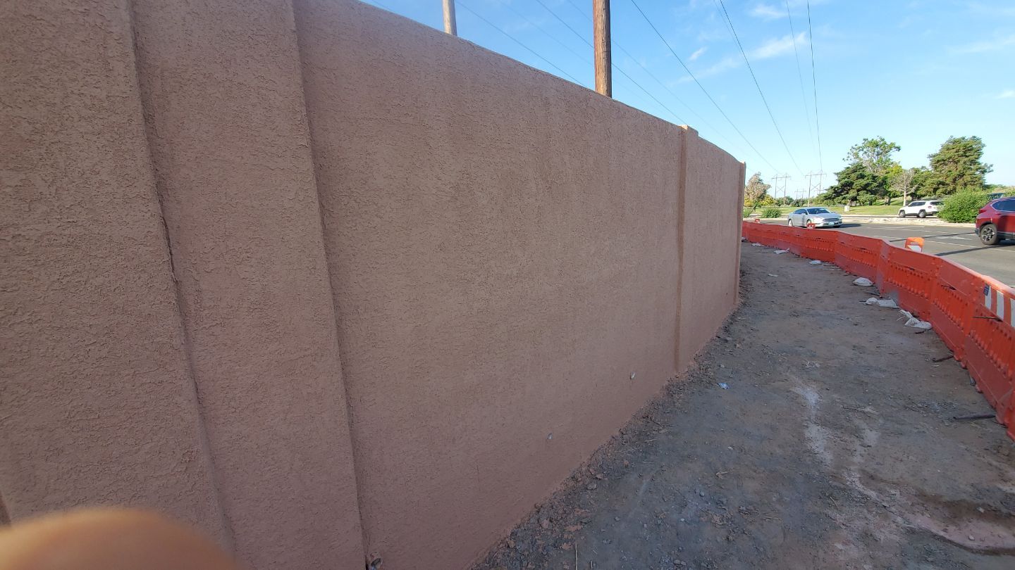 8' Commercial Block wall by Valley Fence Company