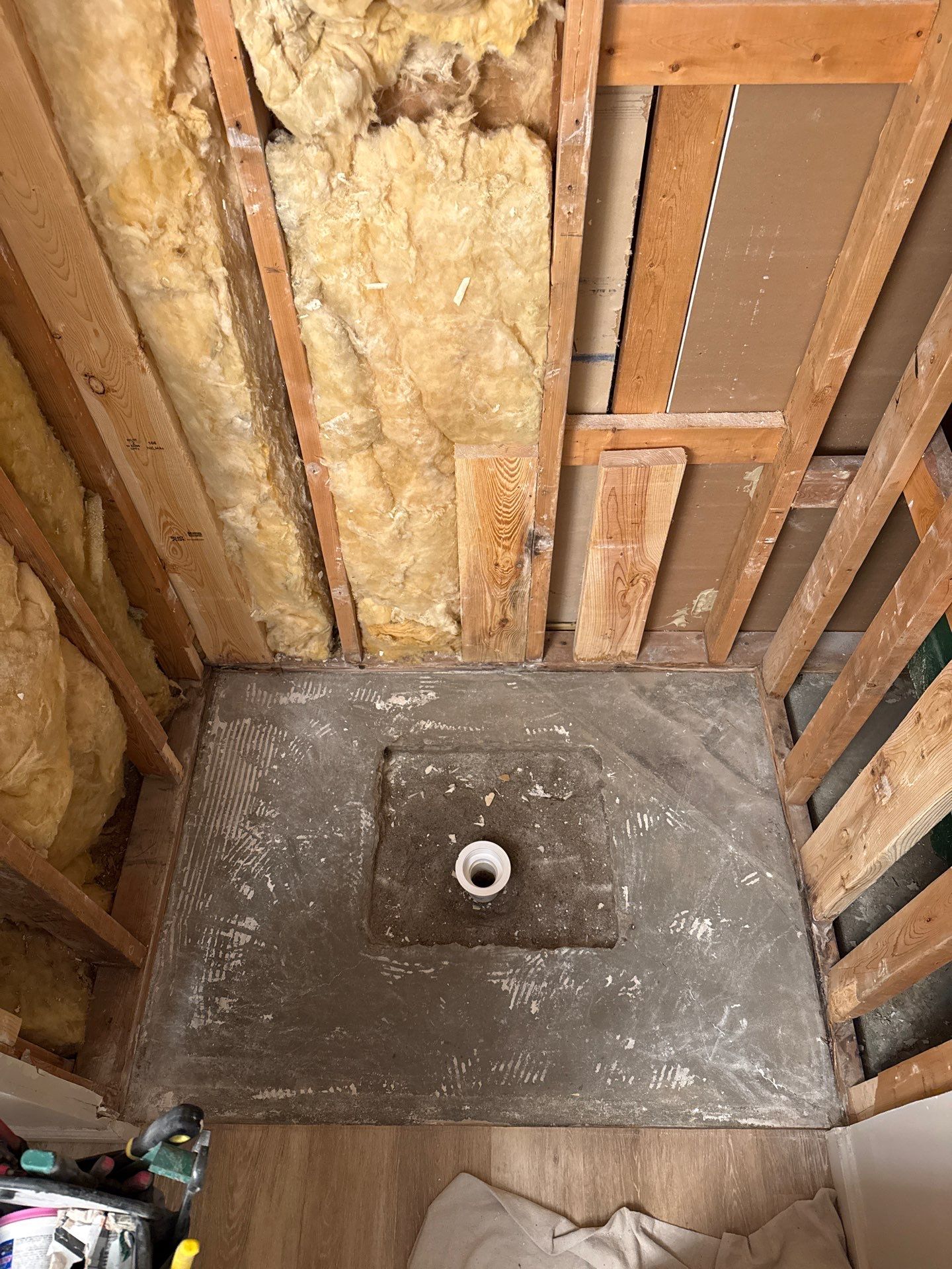 Jacuzzi Walk-In Shower Installation with Marble Accents in Traverse City by Rainbow Seamless Systems