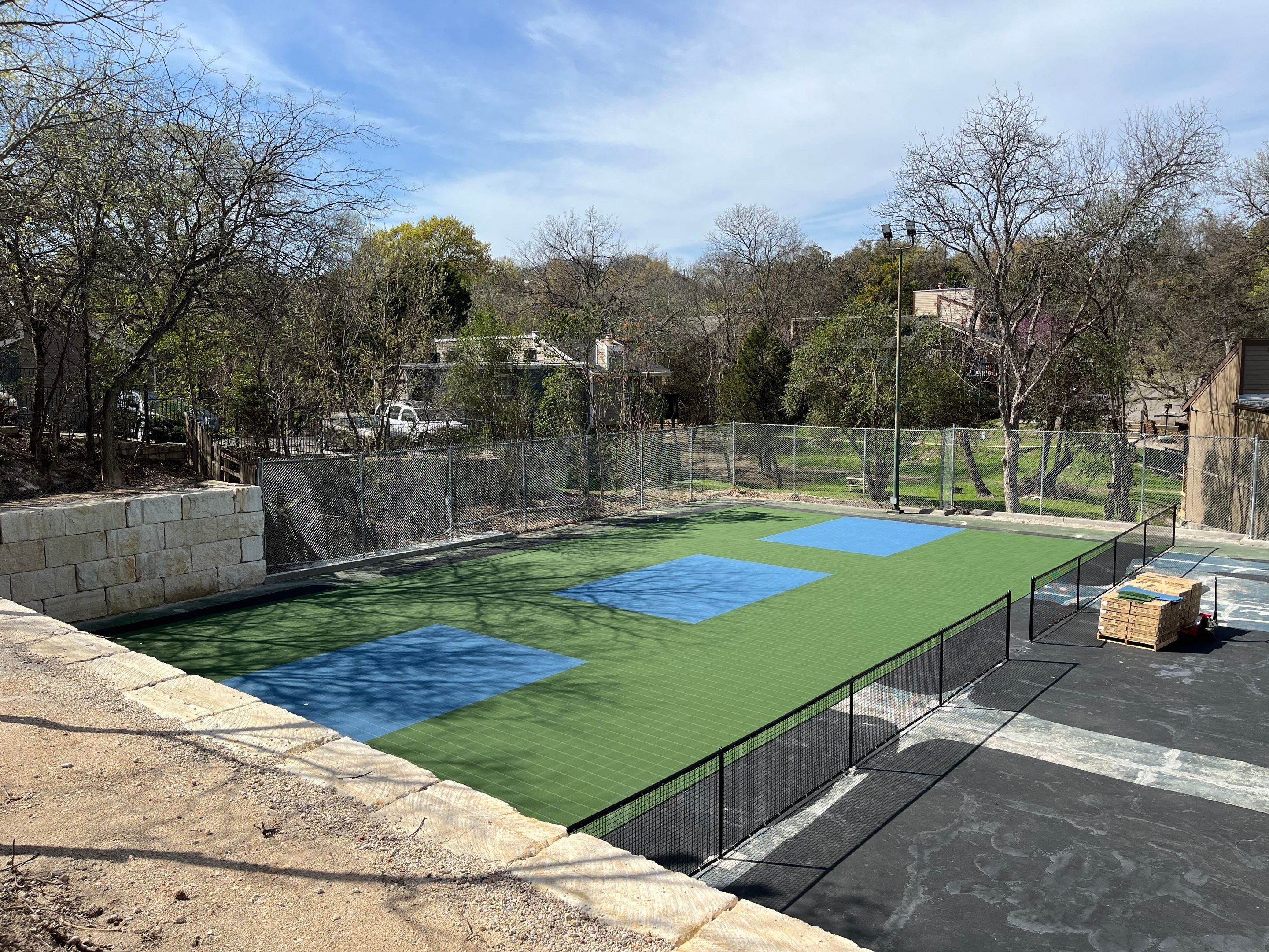 Tennis Court Conversion to Pickleball by Sport Court Austin