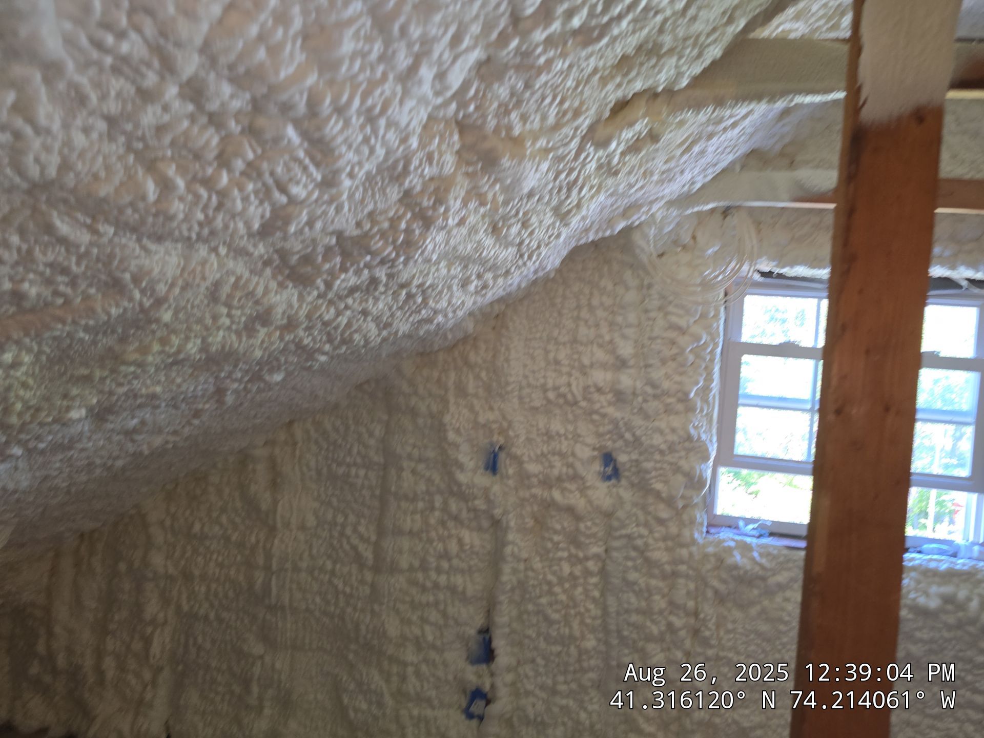 Attic Insulation using open cell spray foam by NYS Foam & Energy