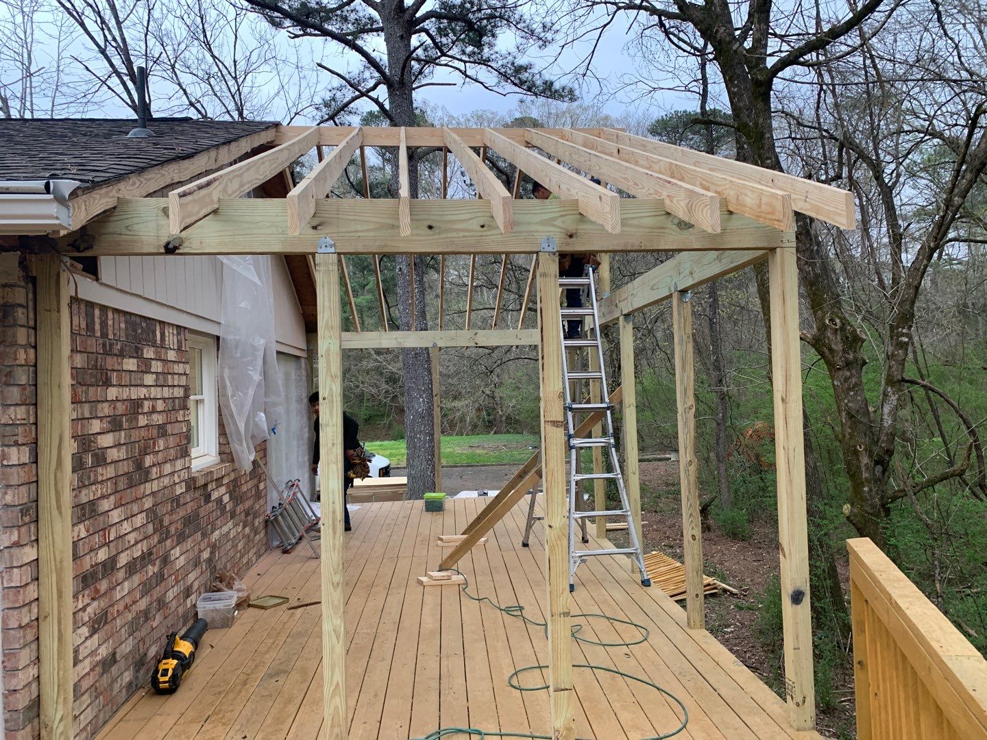 Mountain Brook - Covered Porch by Pillar and Pine