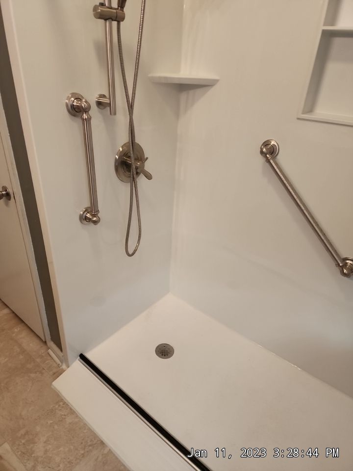 Zero Curb Walk-In Shower by BathPlanet SW Virginia