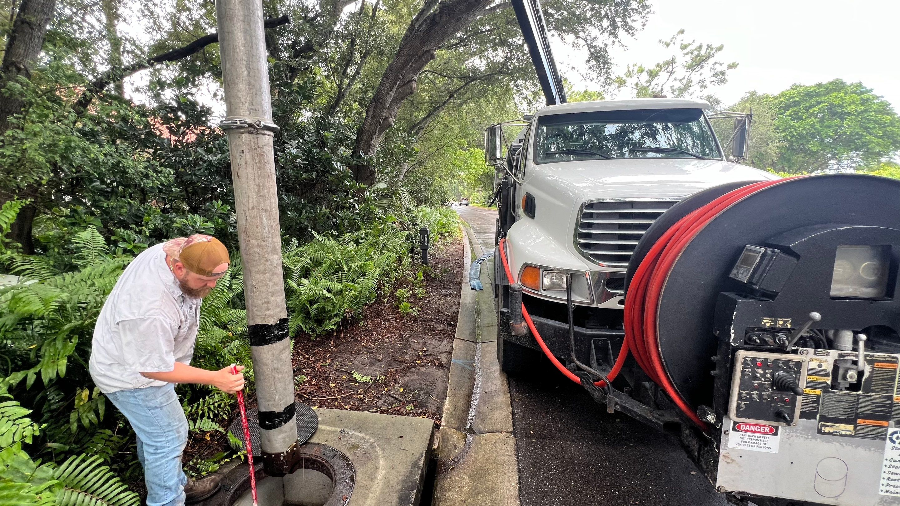 Naples Community Stormwater Catch Basin Cleaning by APS Power & Water