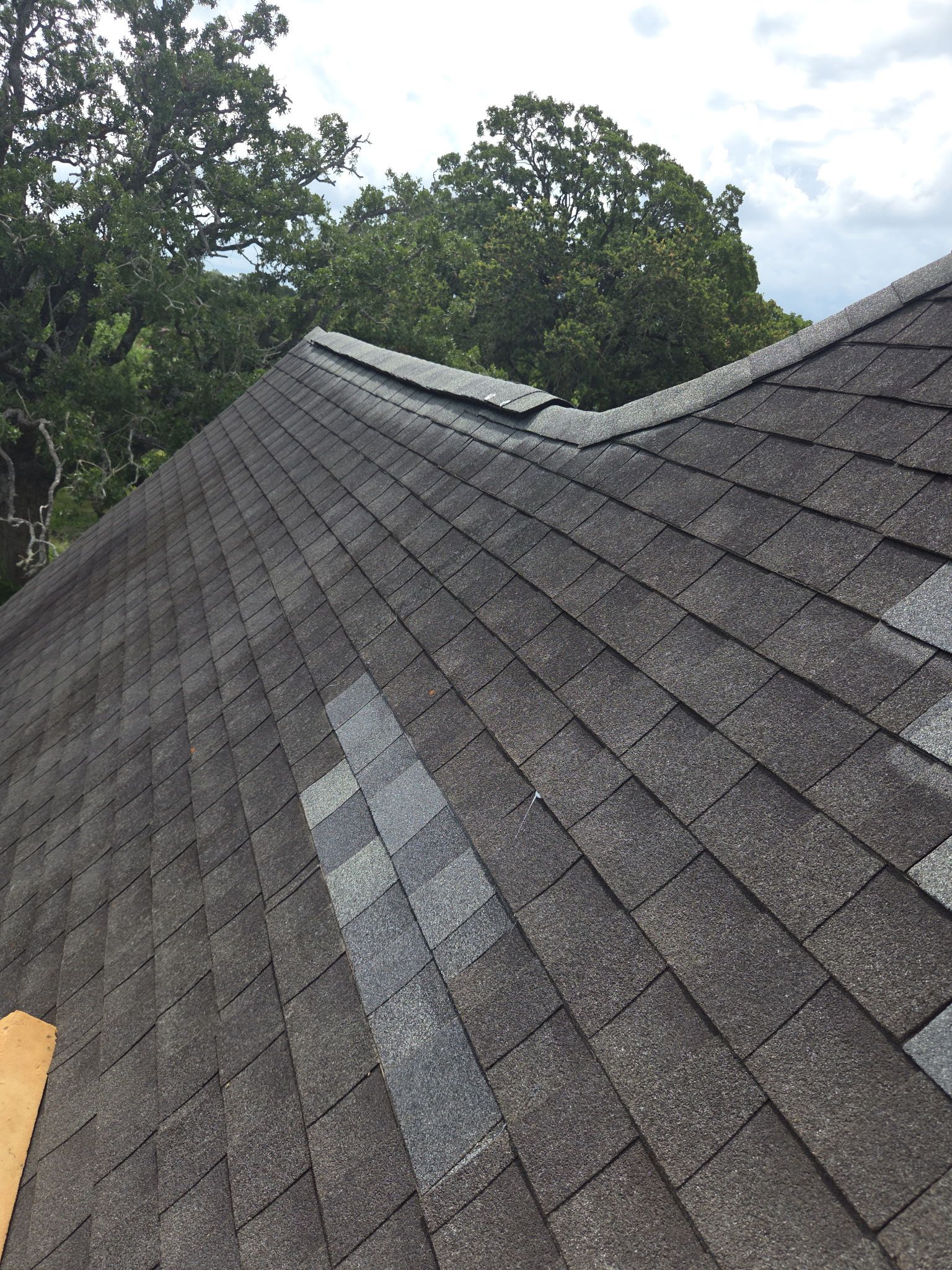 Crazy Wind Damage Repair on a Steep Roof by REPS OF TEXAS