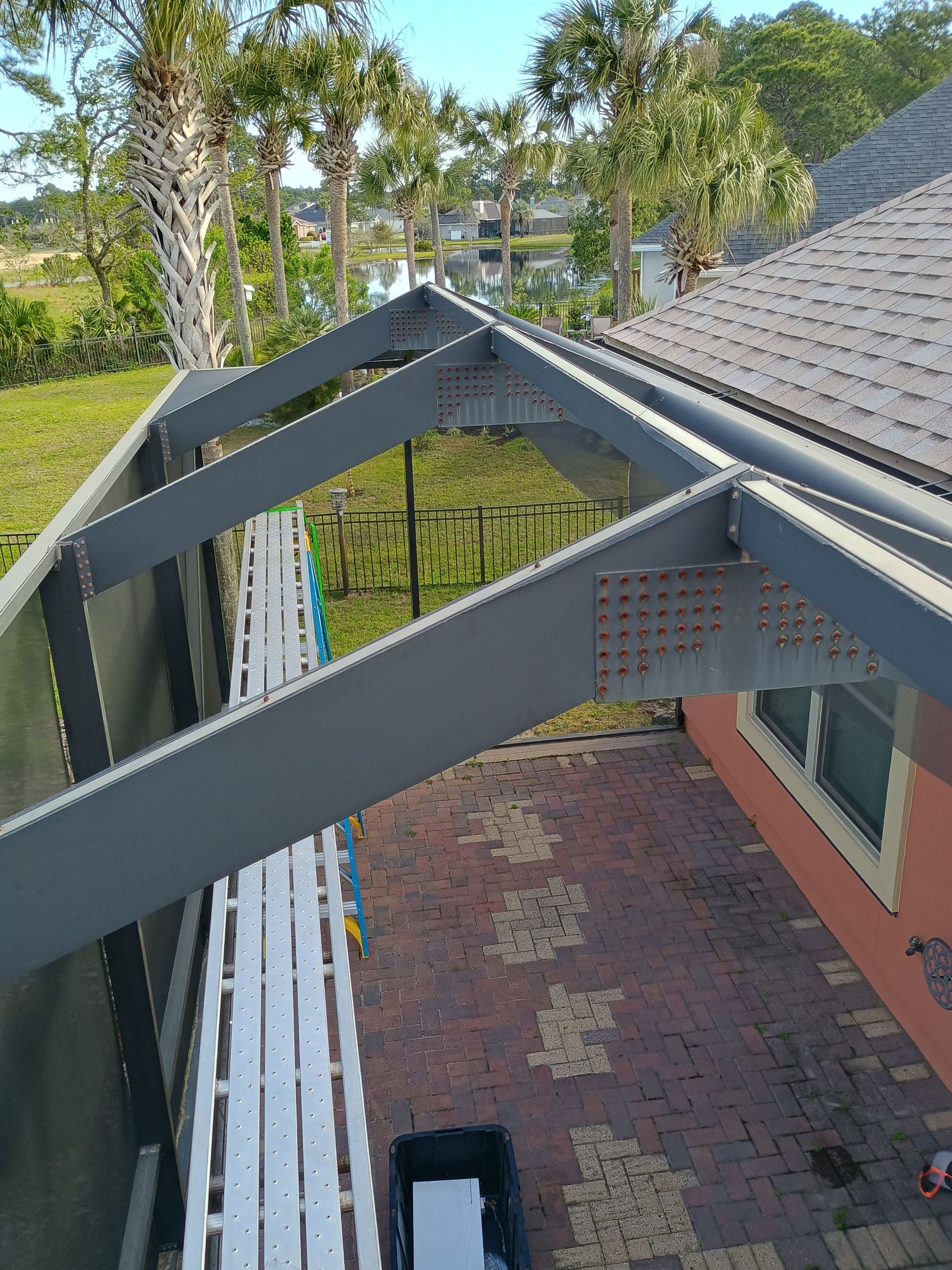 Patio Cover w/Pergola Trim using Colorbeam by Titan Sunrooms
