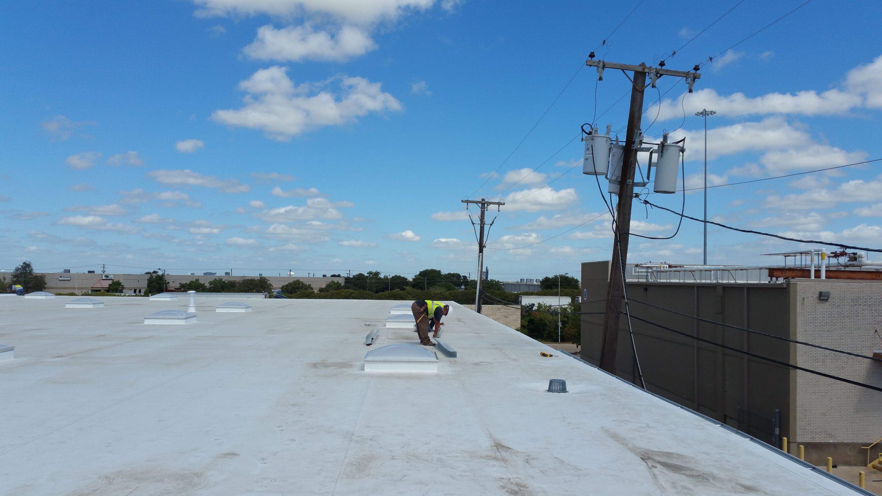 Massive Storm Damage Project - Factory in Arlington by First United Roofing & Construction