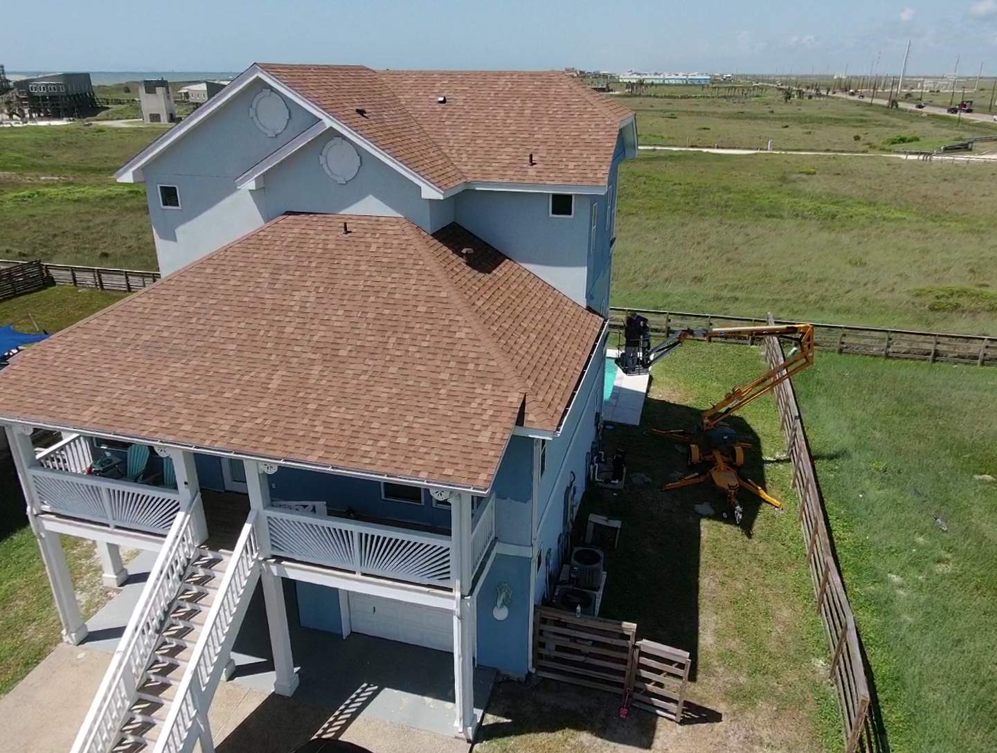 We Aint Scared of heights  by Bayfront Roofing and Construction