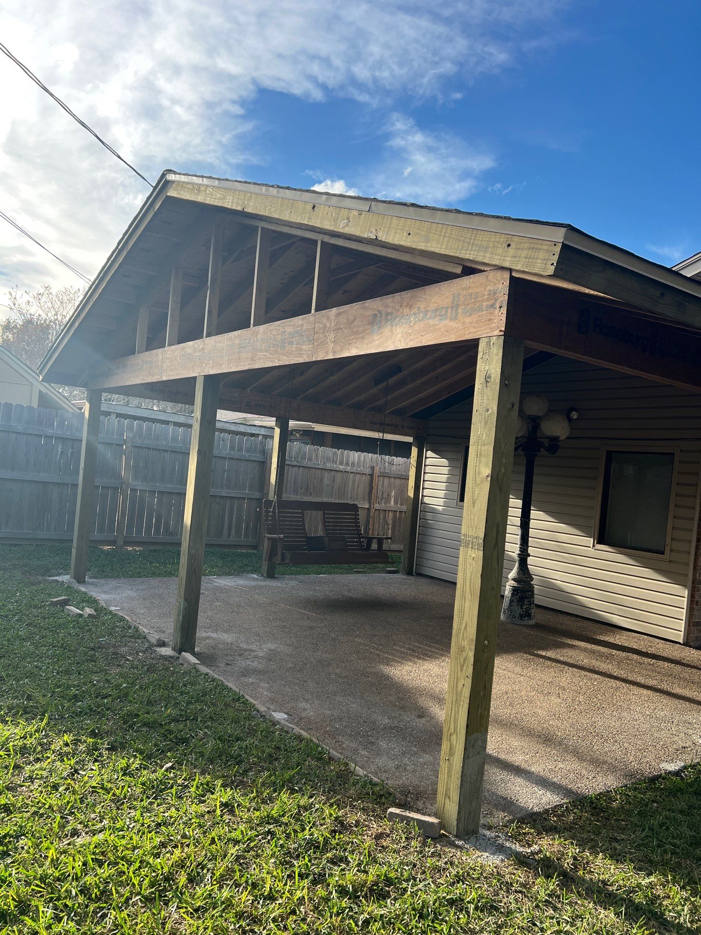 Patio? We got you Covered! by Bayfront Roofing and Construction
