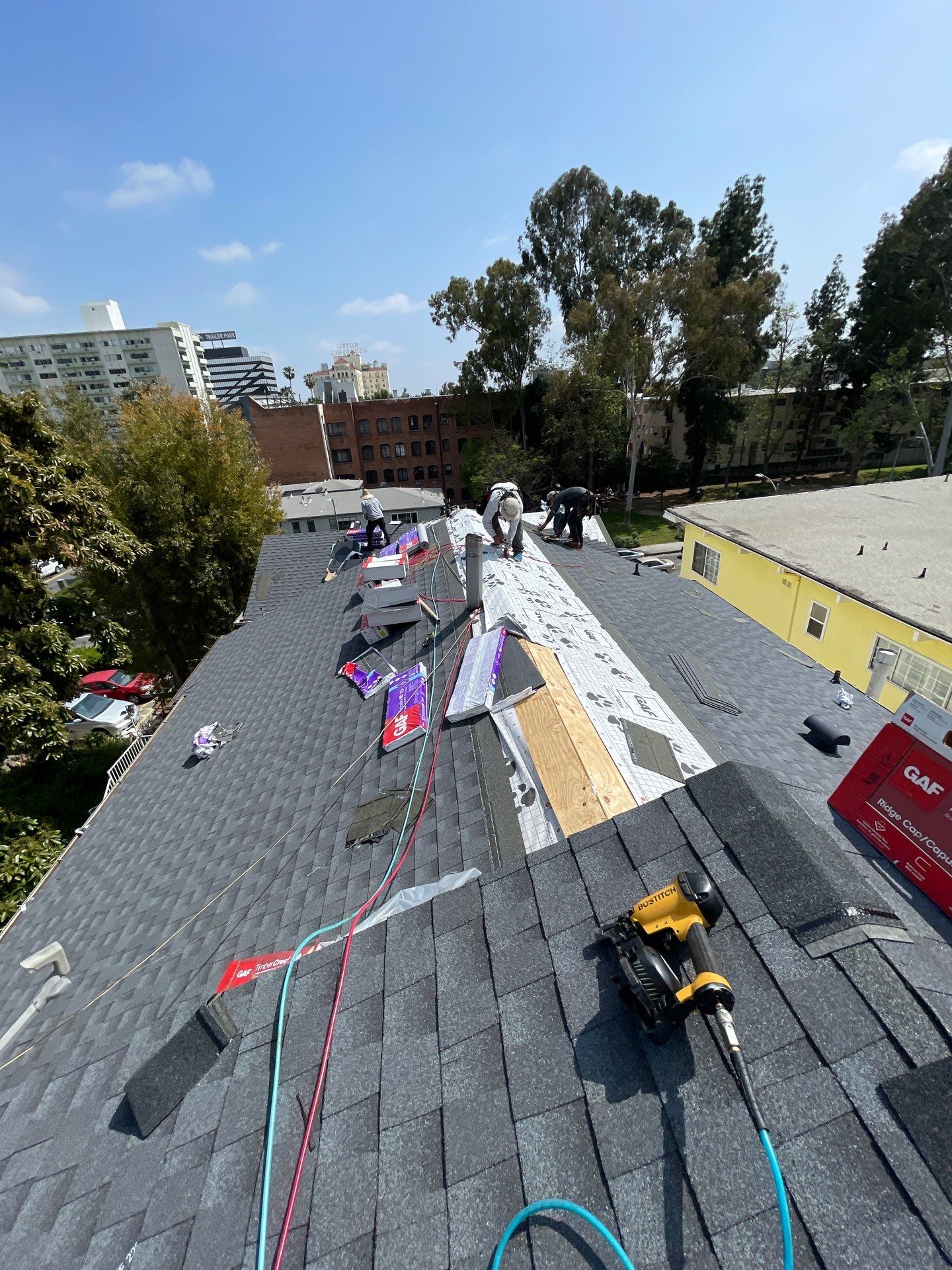 Roof Replacement at the Magic Castle Hotel- Los Angeles, CA 90028 by Epic Roof Replacement