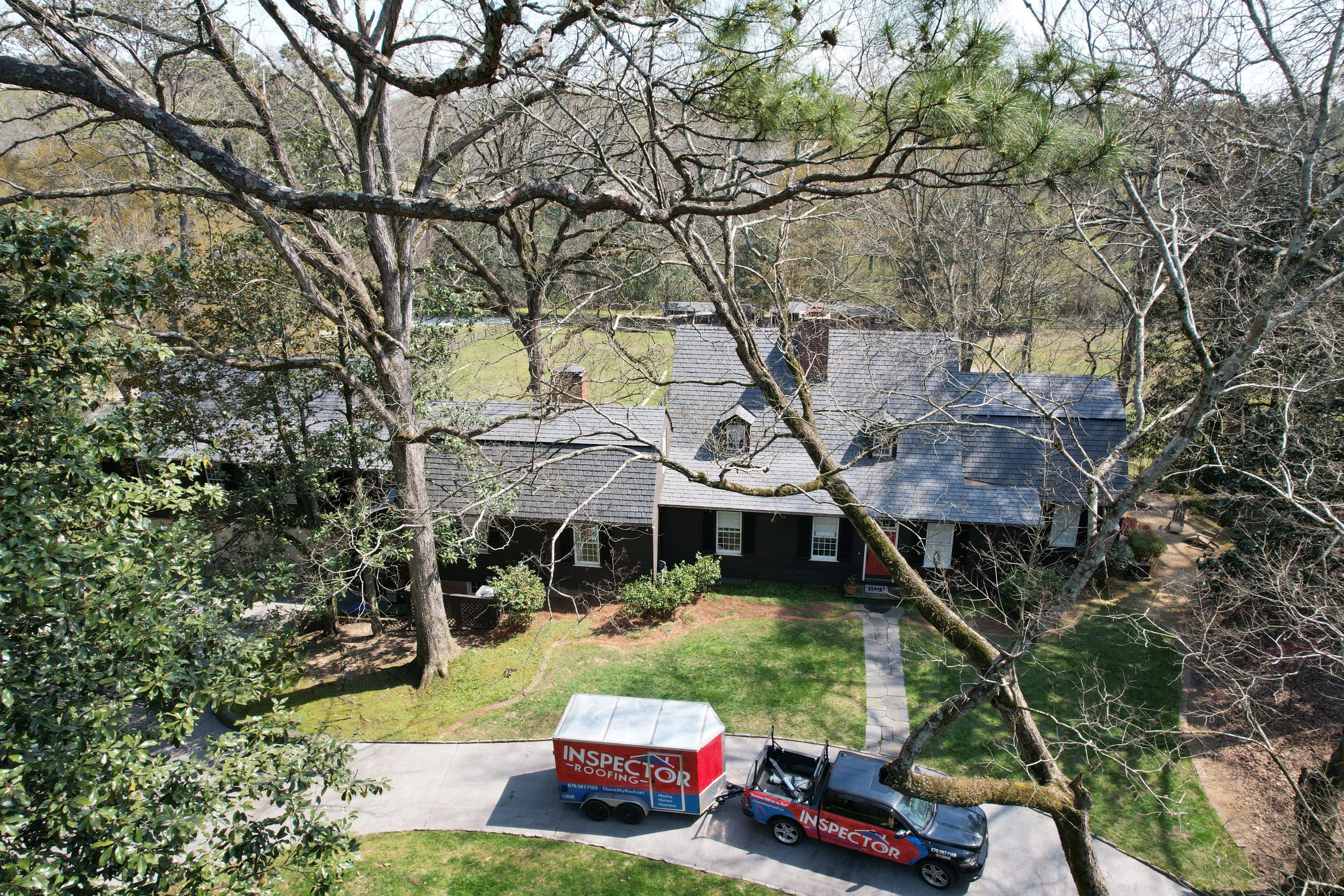 Residential Roofing Installation using Da Vinci Slate  by Inspector Roofing and Restoration