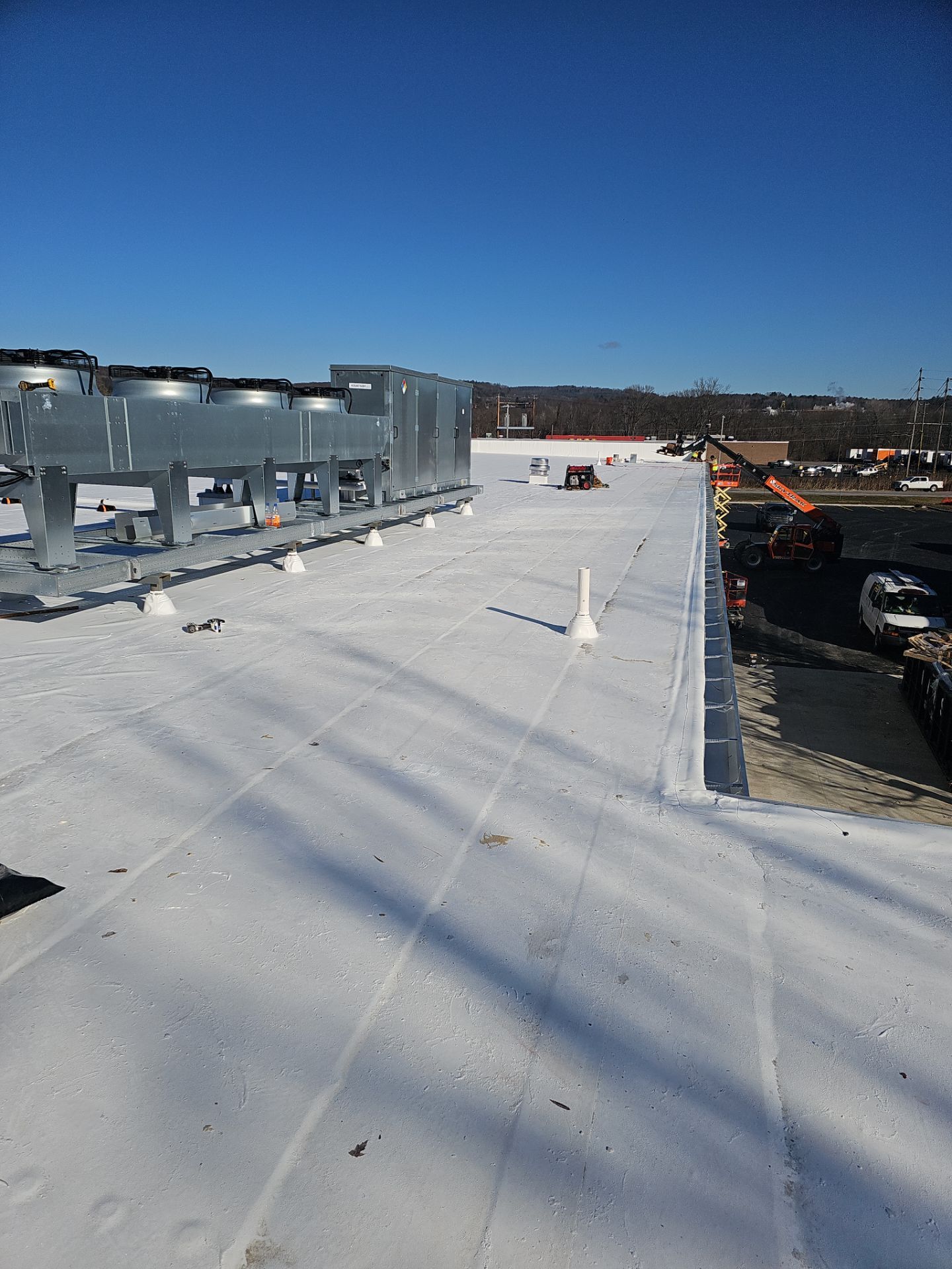 Commercial Roofing Installation using Insulated roof and wall panels by Nitro Roofing and Construction