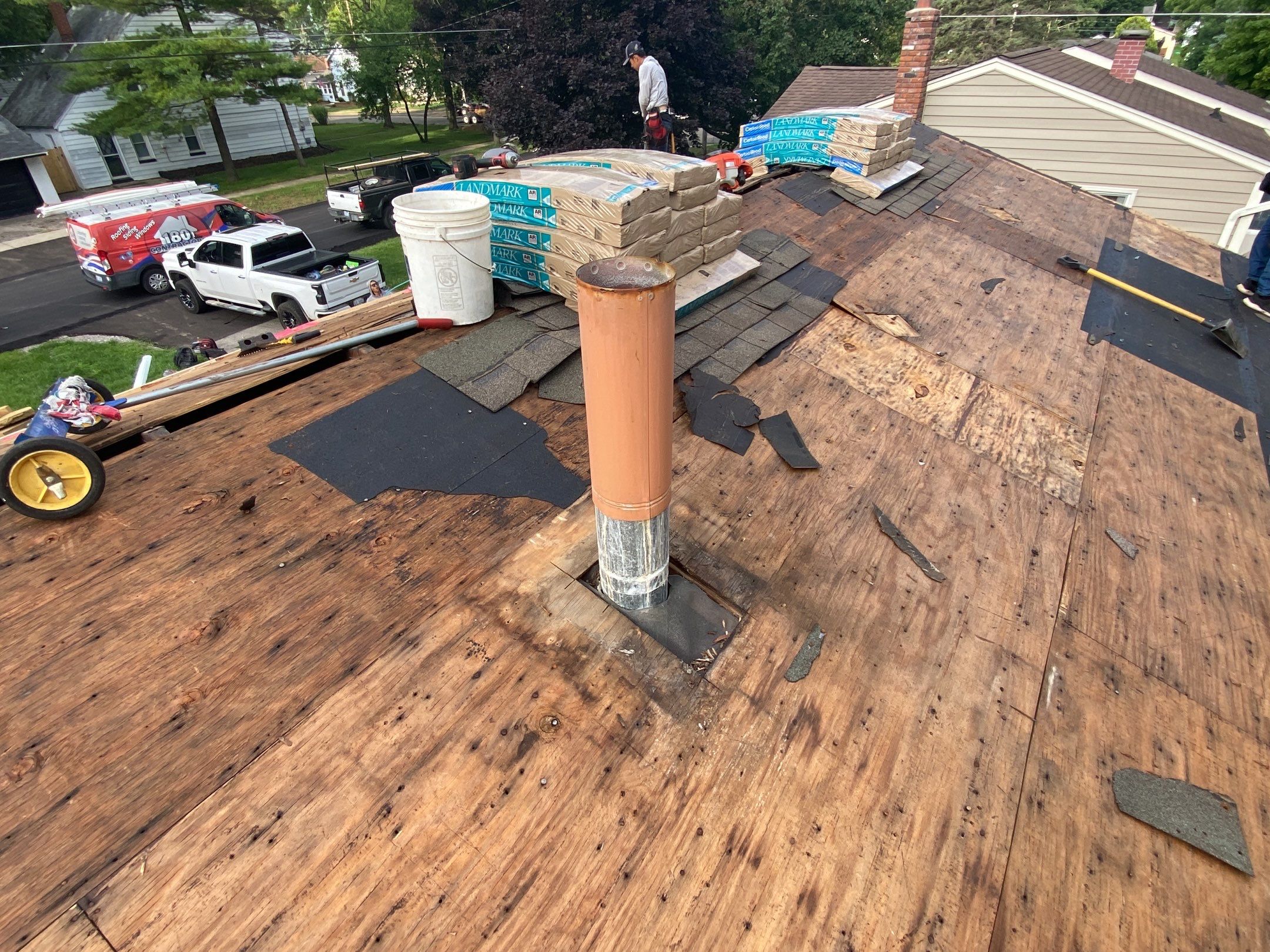 Roof Replacement using CertainTeed Landmark by 180 Contractors