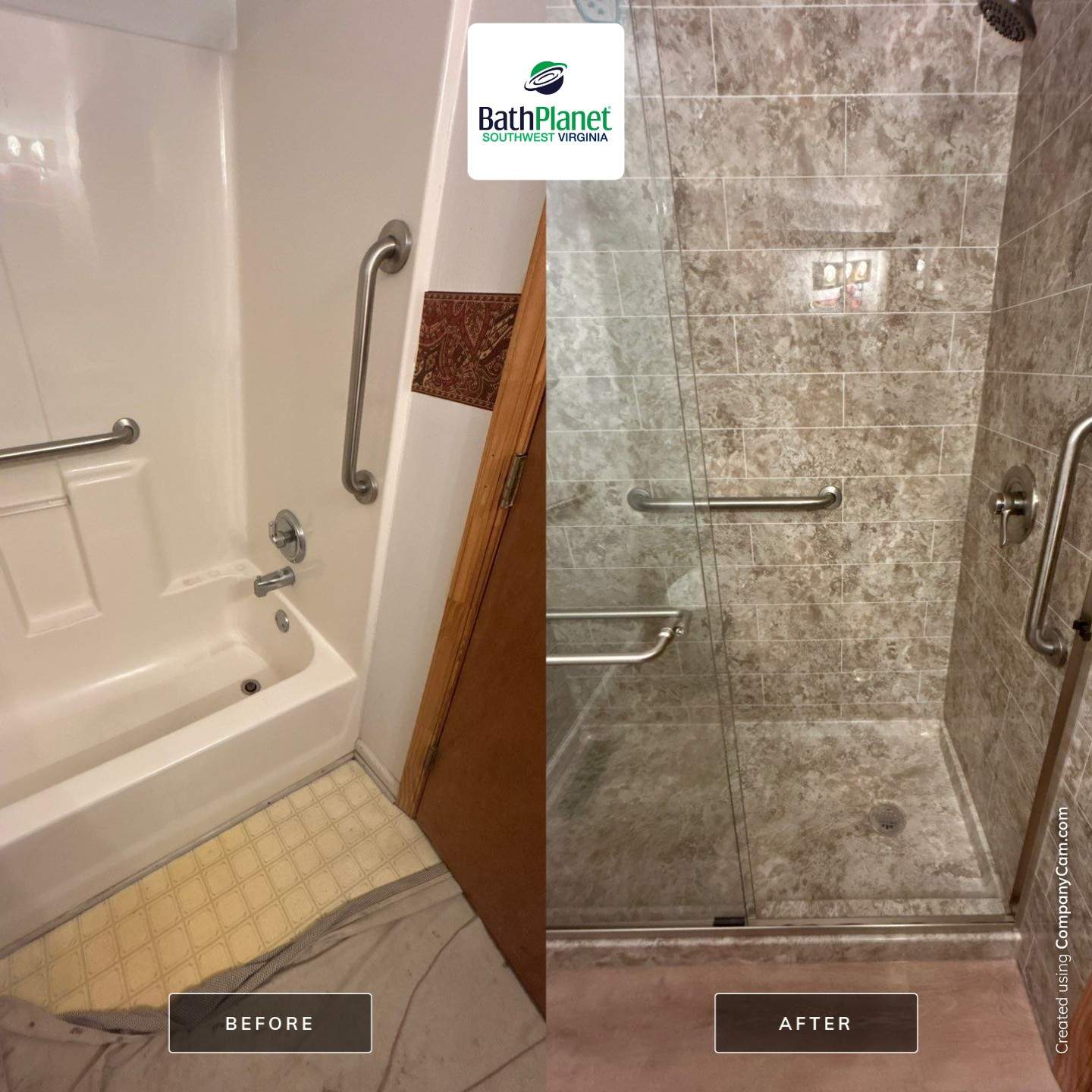 Tub to Shower by BathPlanet SW Virginia