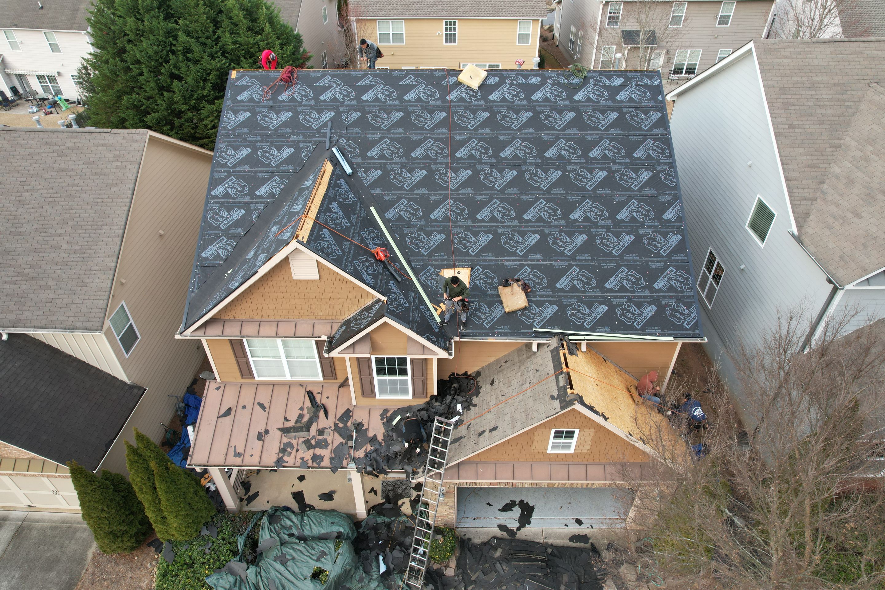 Residential Roofing Installation using Owens Corning by Inspector Roofing and Restoration