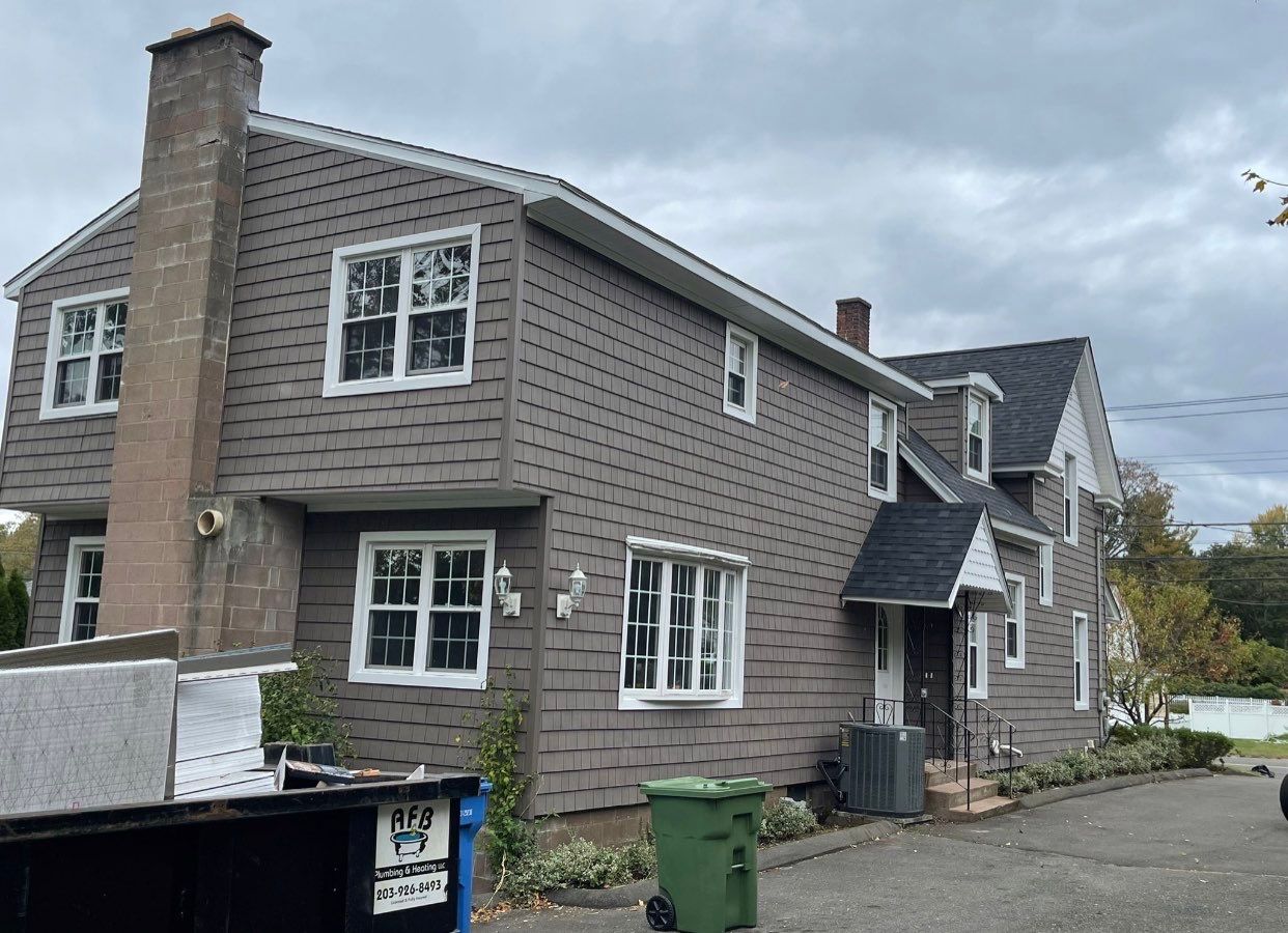 New roofing siding and gutters in new have CT by A Plus Exterior