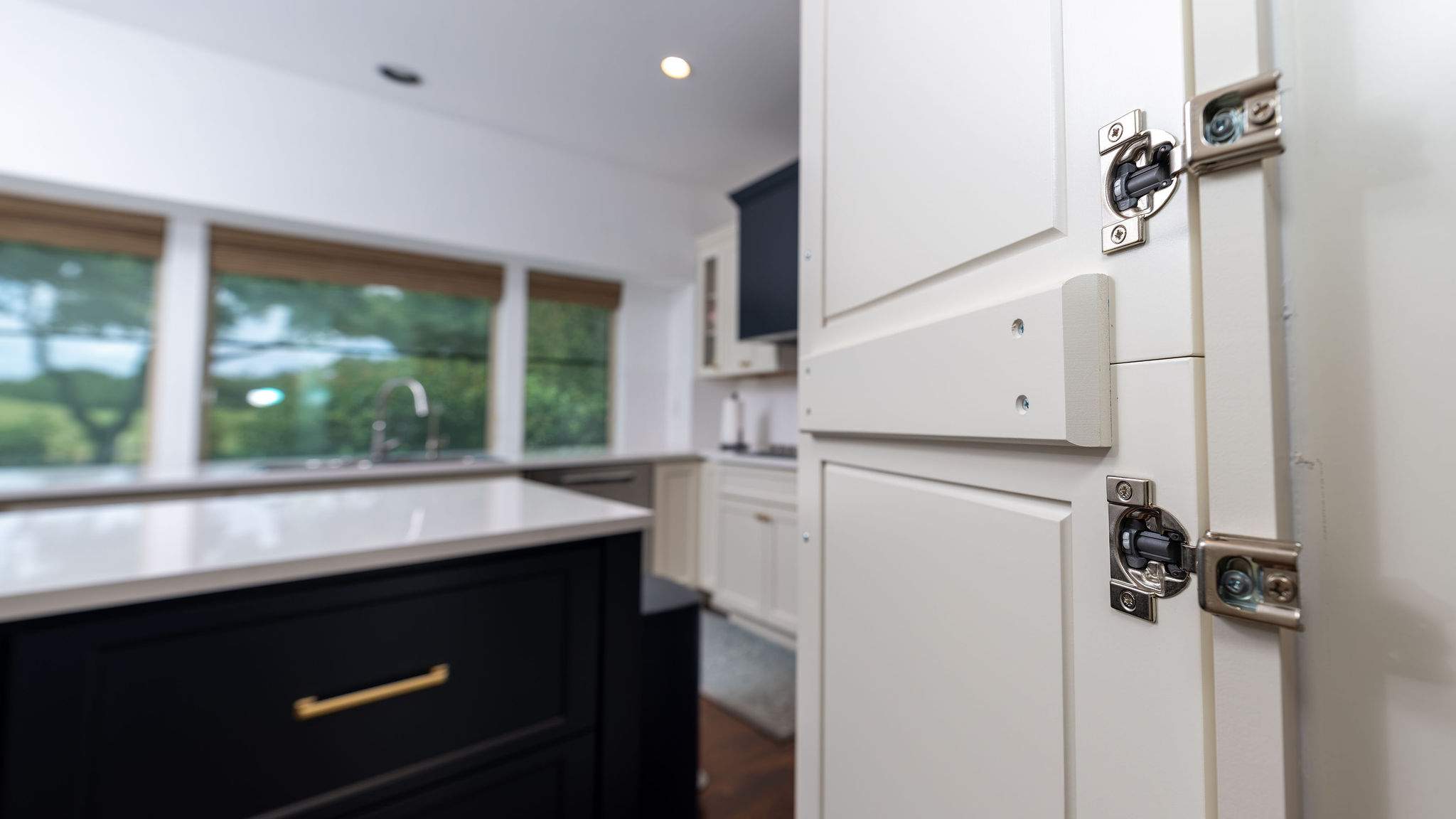 Kitchen remodel using Bertch cabinets, and Cambria quartz countertops by Mena stone surfaces