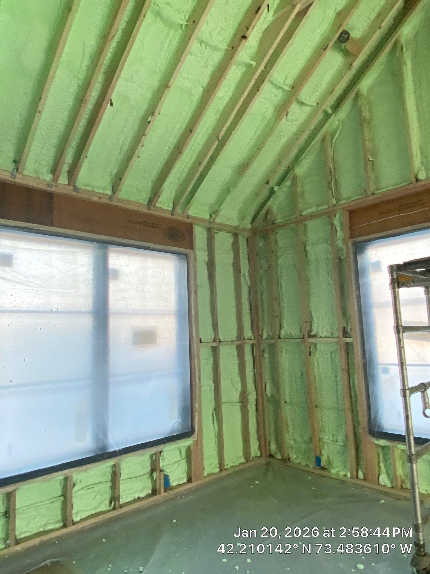 Detached Garage using Closed Cell Spray Foam by NYS Foam & Energy