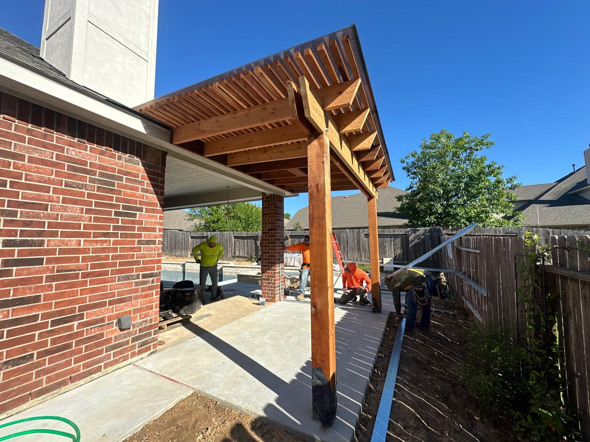 Pergola and Summer Kitchen in Conroe, TX by SophAlx LLC