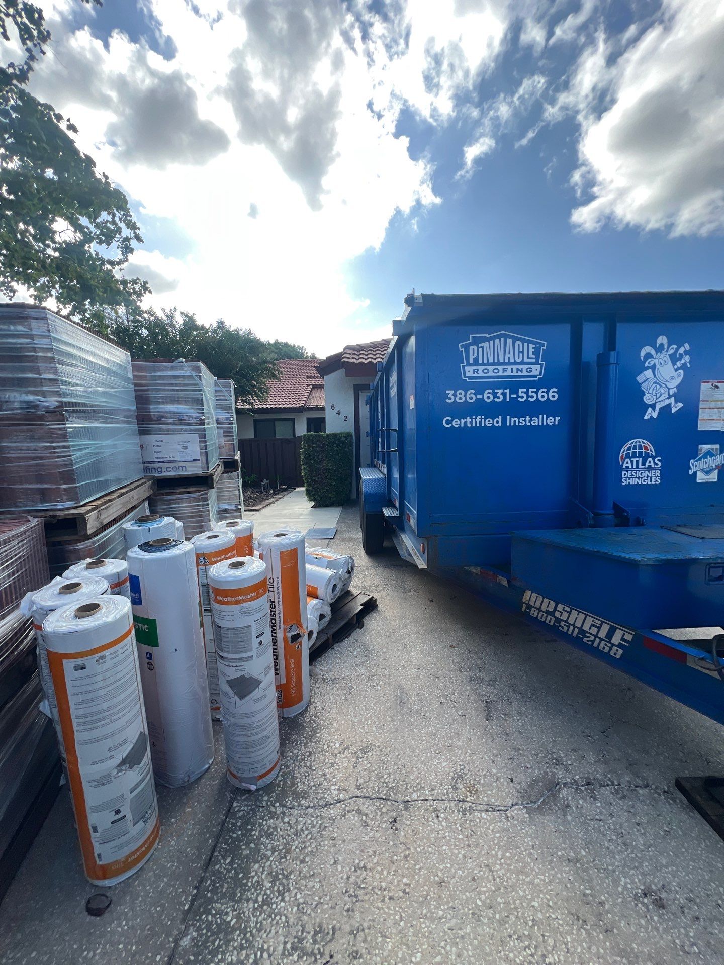 Residential Tile Roof Replacement and Gutter Installation in Winter Park by Pinnacle Roofing Group