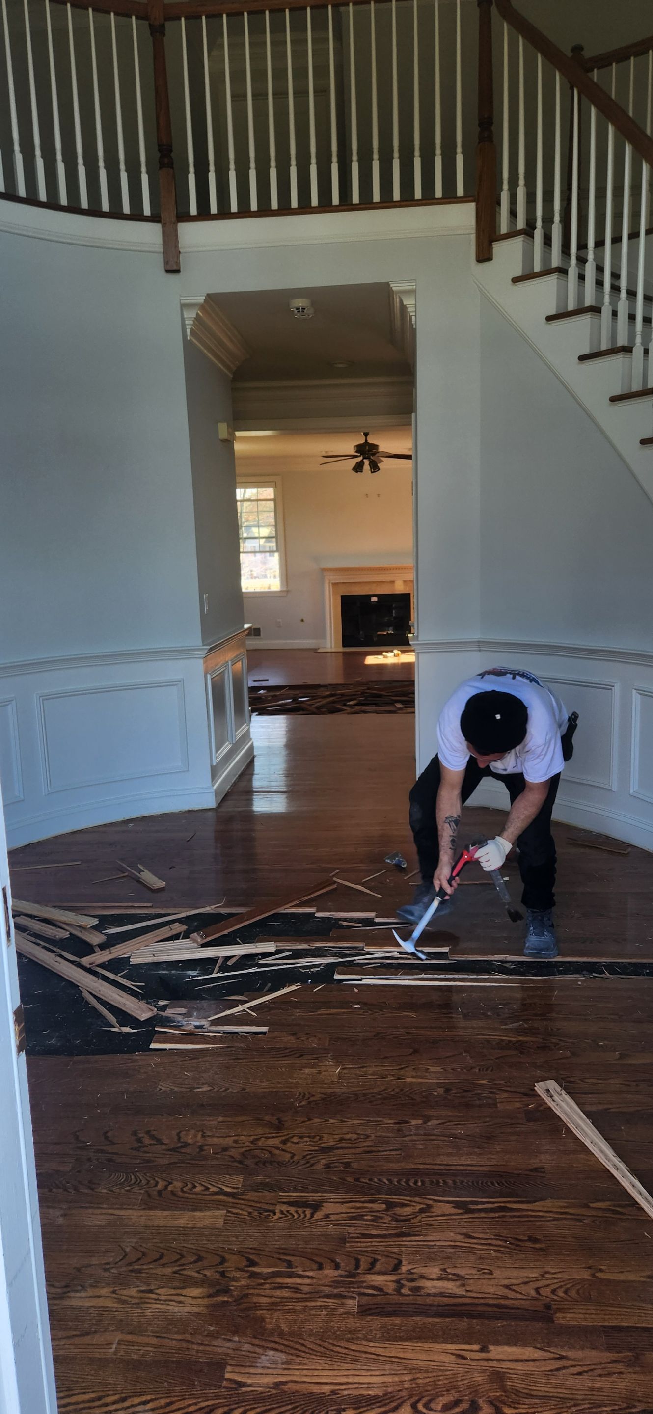 Large Format Tile Installation by Footprints Floors Morristown