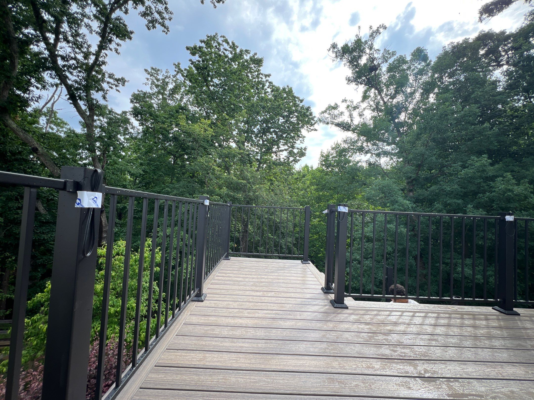 Elevated Composite Deck and Concrete Landing Installation in Kennesaw by Swift Home Renovations