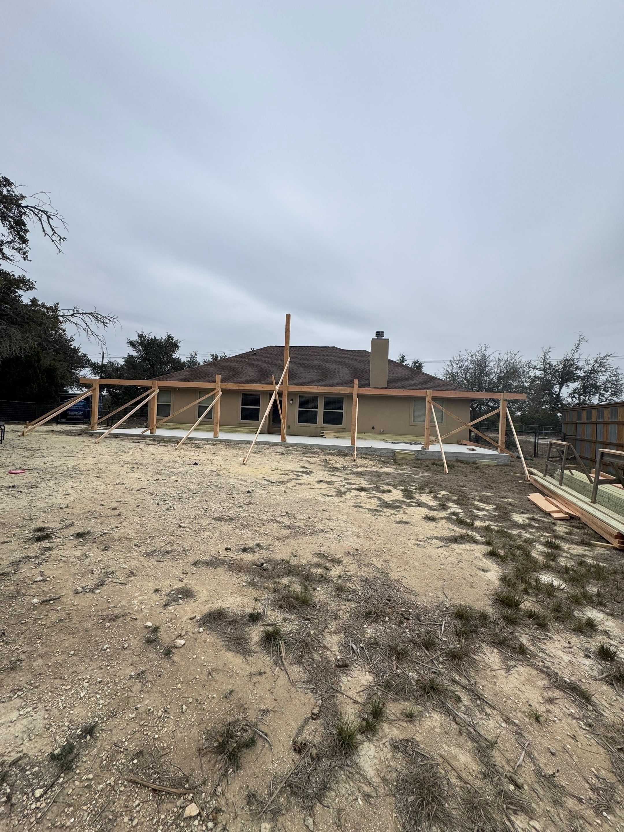 Reroof with Back Patio Addition using Owens Corning Duration Aged Copper by Lightning Exteriors