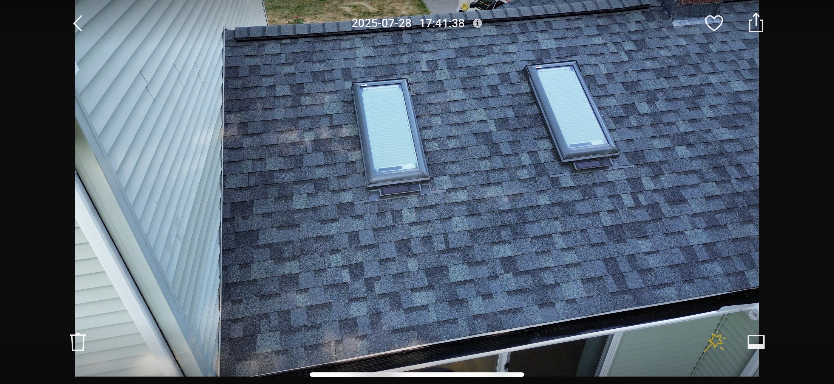 Complete Roof Replacement with Chimney Flashing, Gutter Guard System, and Vinyl Siding Repairs by Mighty Dog Roofing of Greater Middlesex County