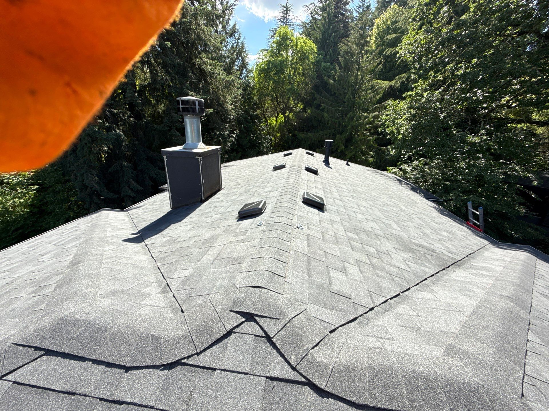 Project in West linn by Tom Leach Roofing